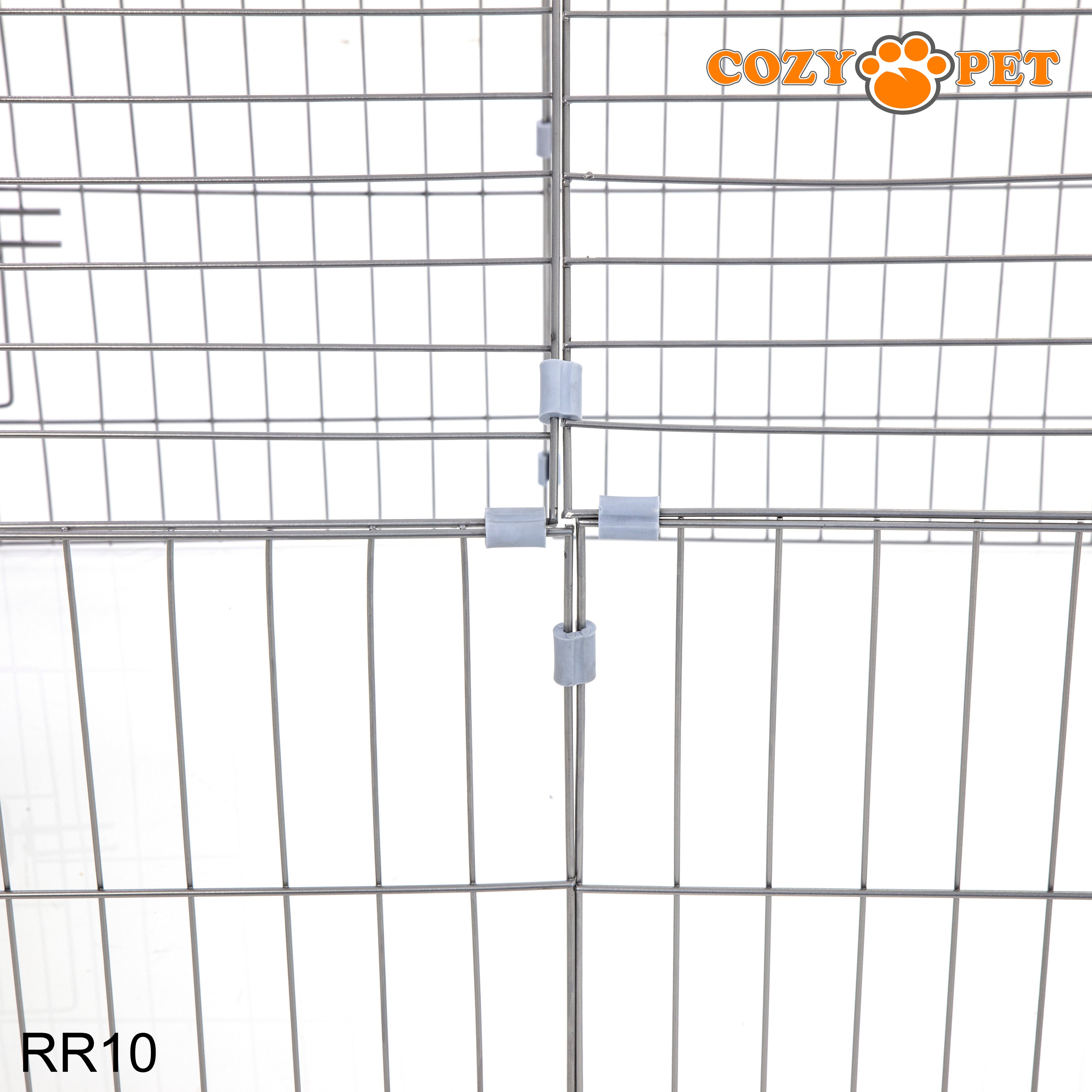 Rectangular Rabbit Run with Pitched Roof and Sunshade Model RR10