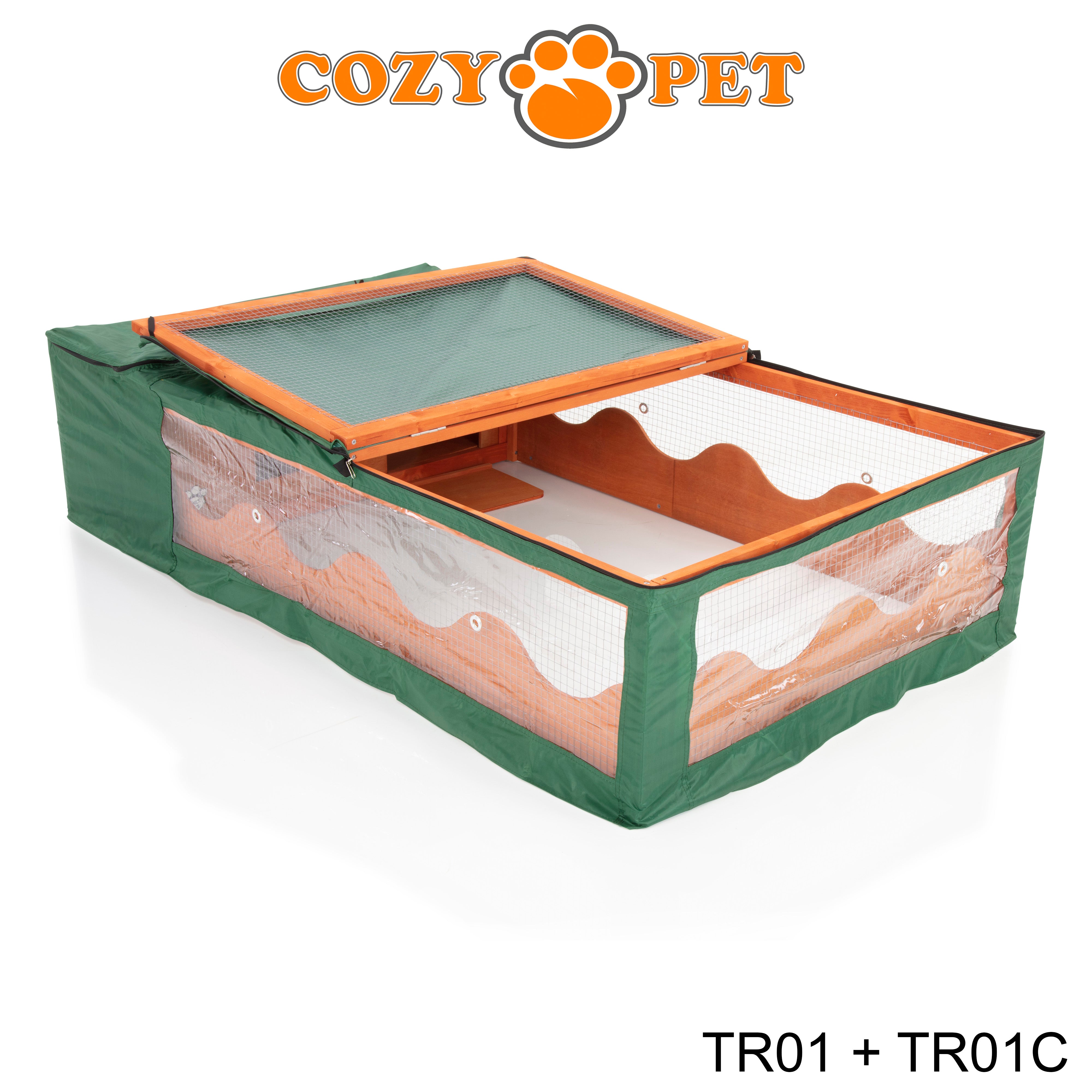 Tortoise Run with Cover Guinea Pig, Hedgehog, Rabbit Run - Natural - TR01N + TR01C