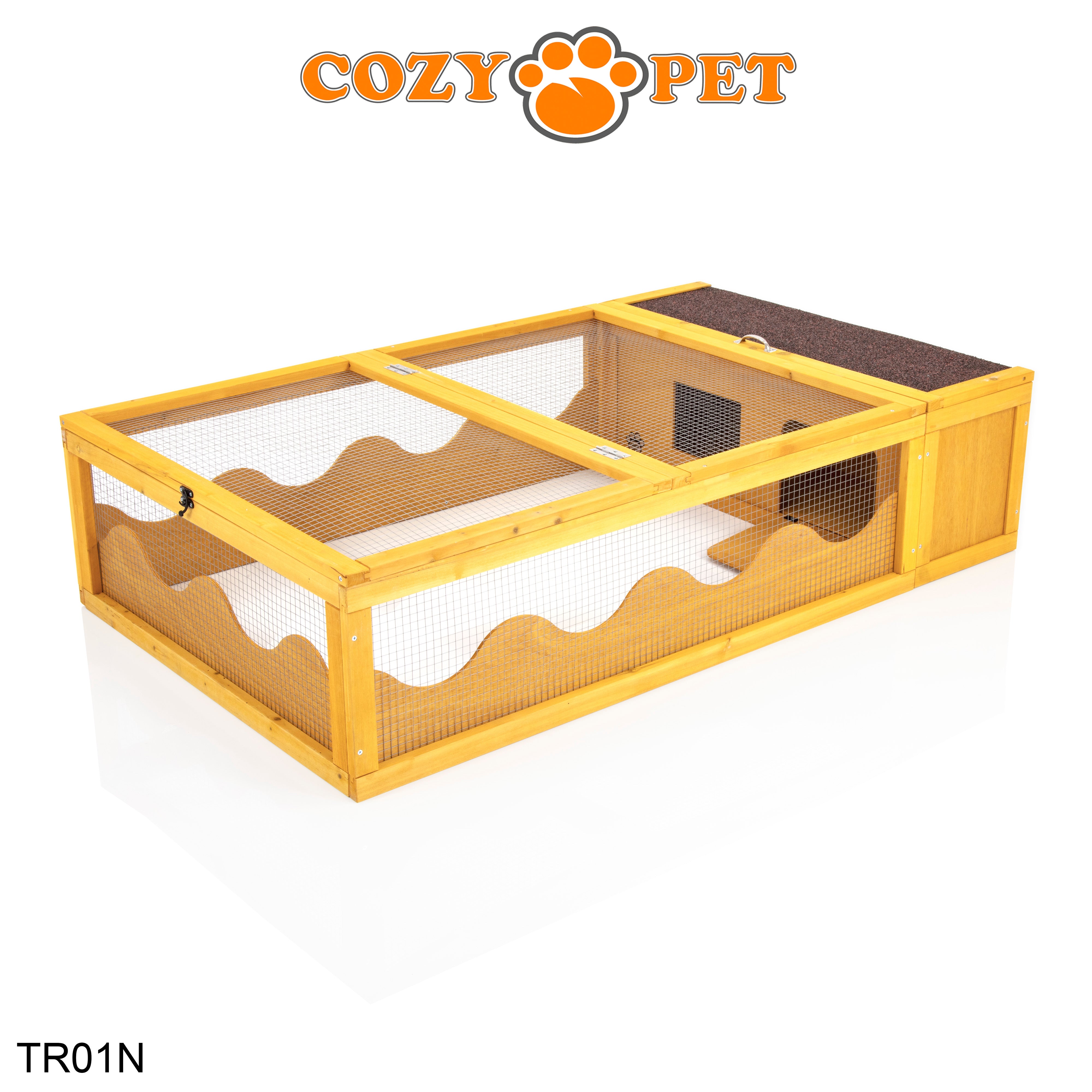 Tortoise Run with Cover Guinea Pig, Hedgehog, Rabbit Run - Natural - TR01N + TR01C