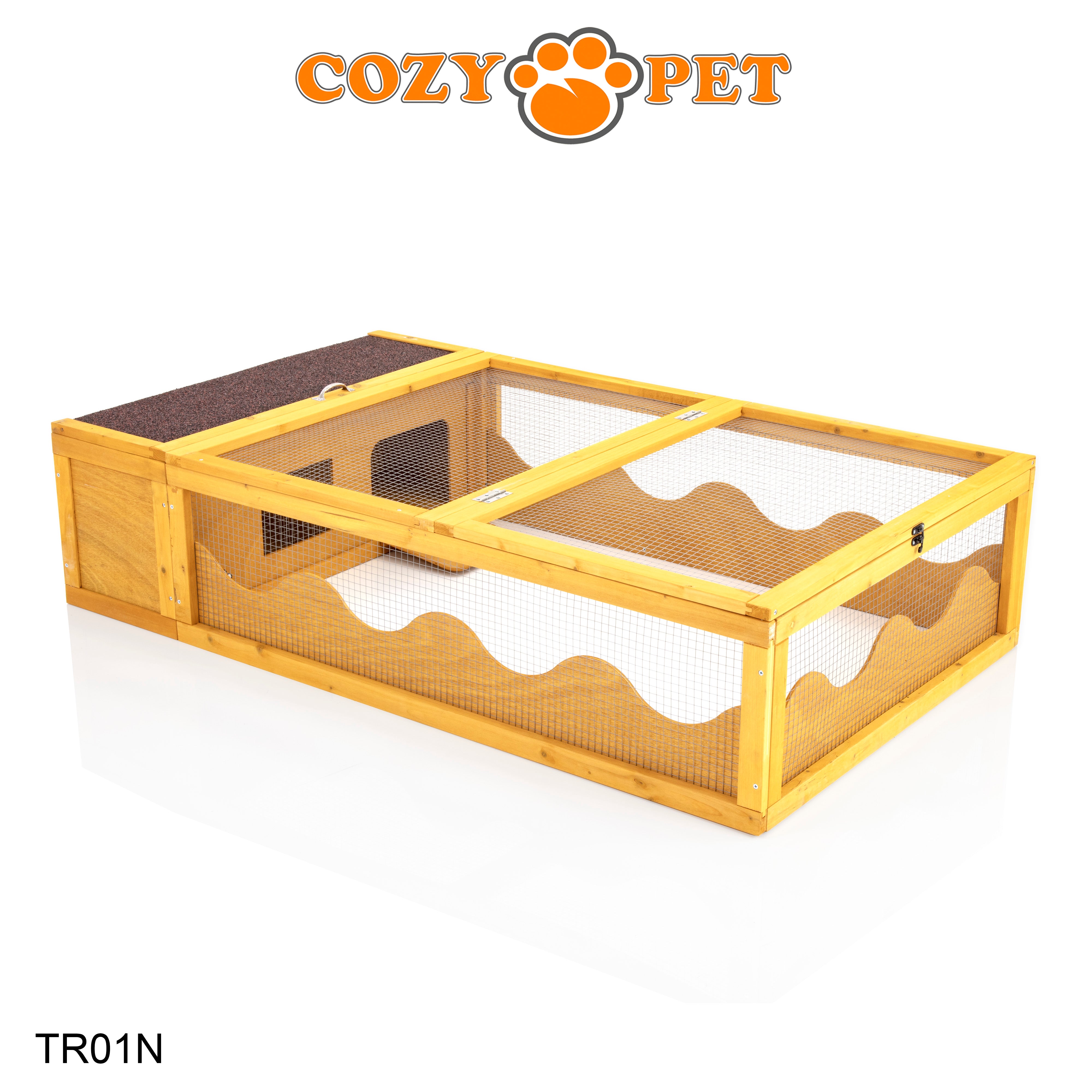 Tortoise Run with Cover Guinea Pig, Hedgehog, Rabbit Run - Natural - TR01N + TR01C