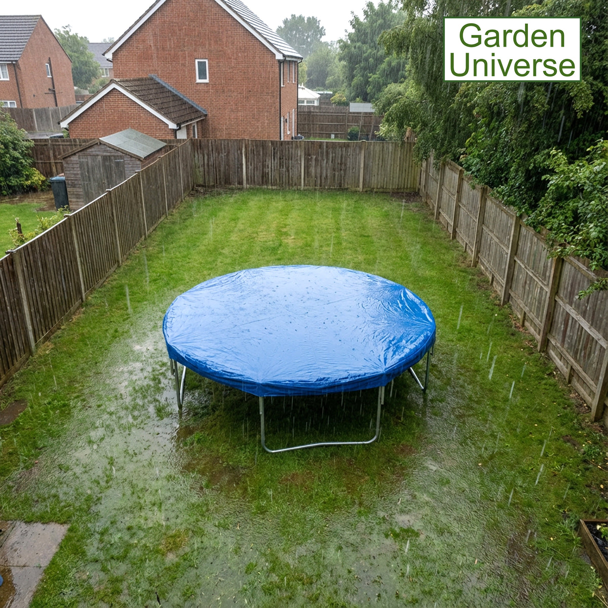 Garden Universe 8ft Trampoline Cover Waterproof Heavy Duty UV Resistant Weather Protection 244cm TC08