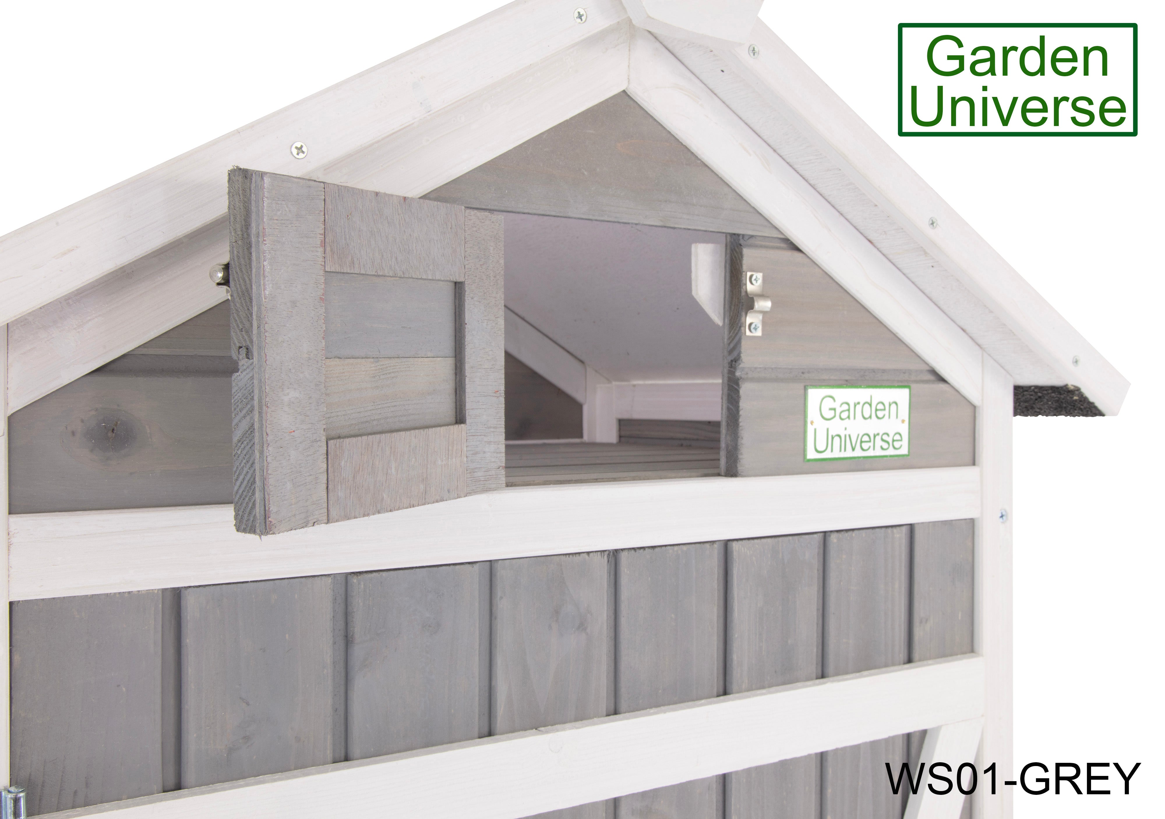 Tool Shed Storage Unit Outdoor Storage In Grey WS01-GREY