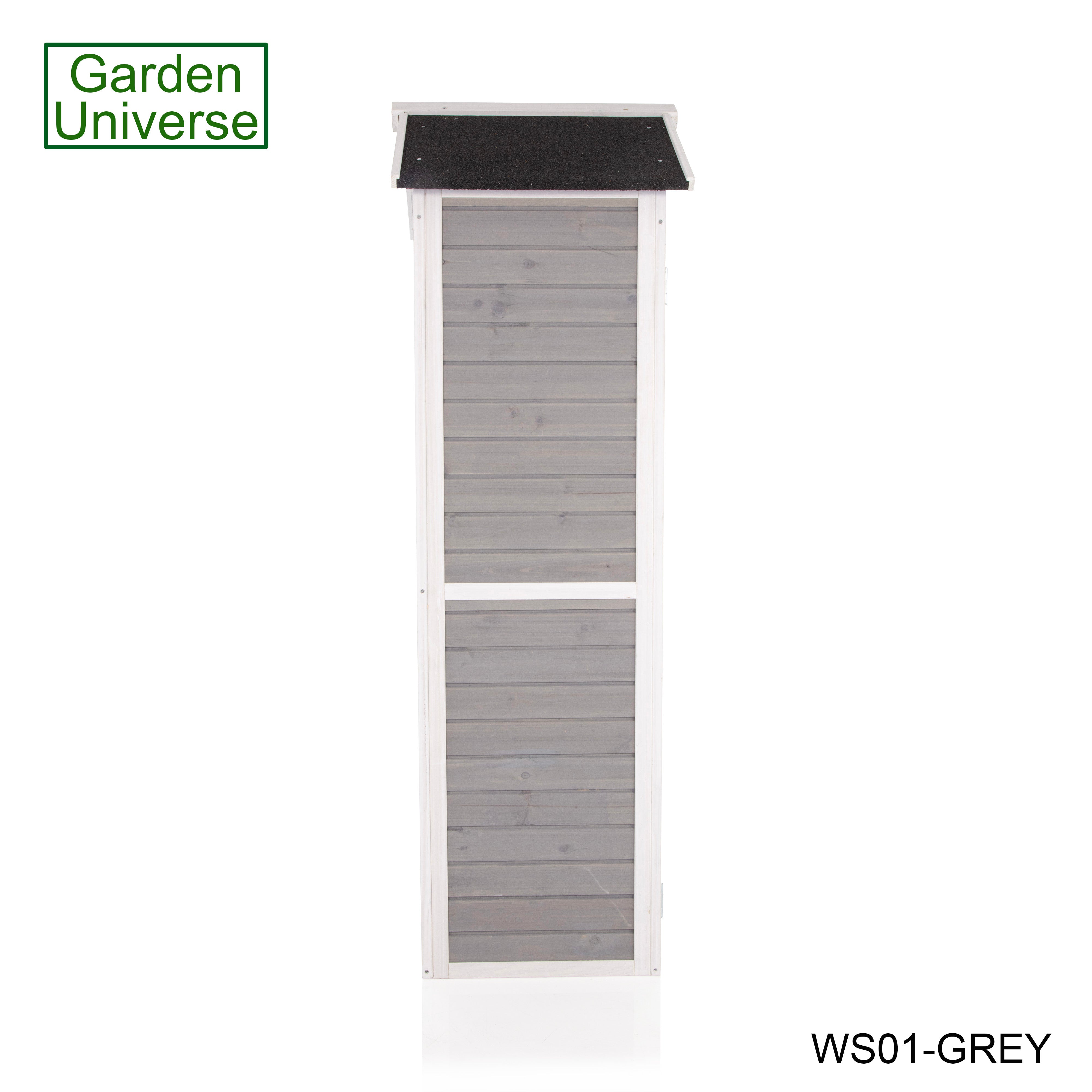 Tool Shed Storage Unit Outdoor Storage In Grey WS01-GREY