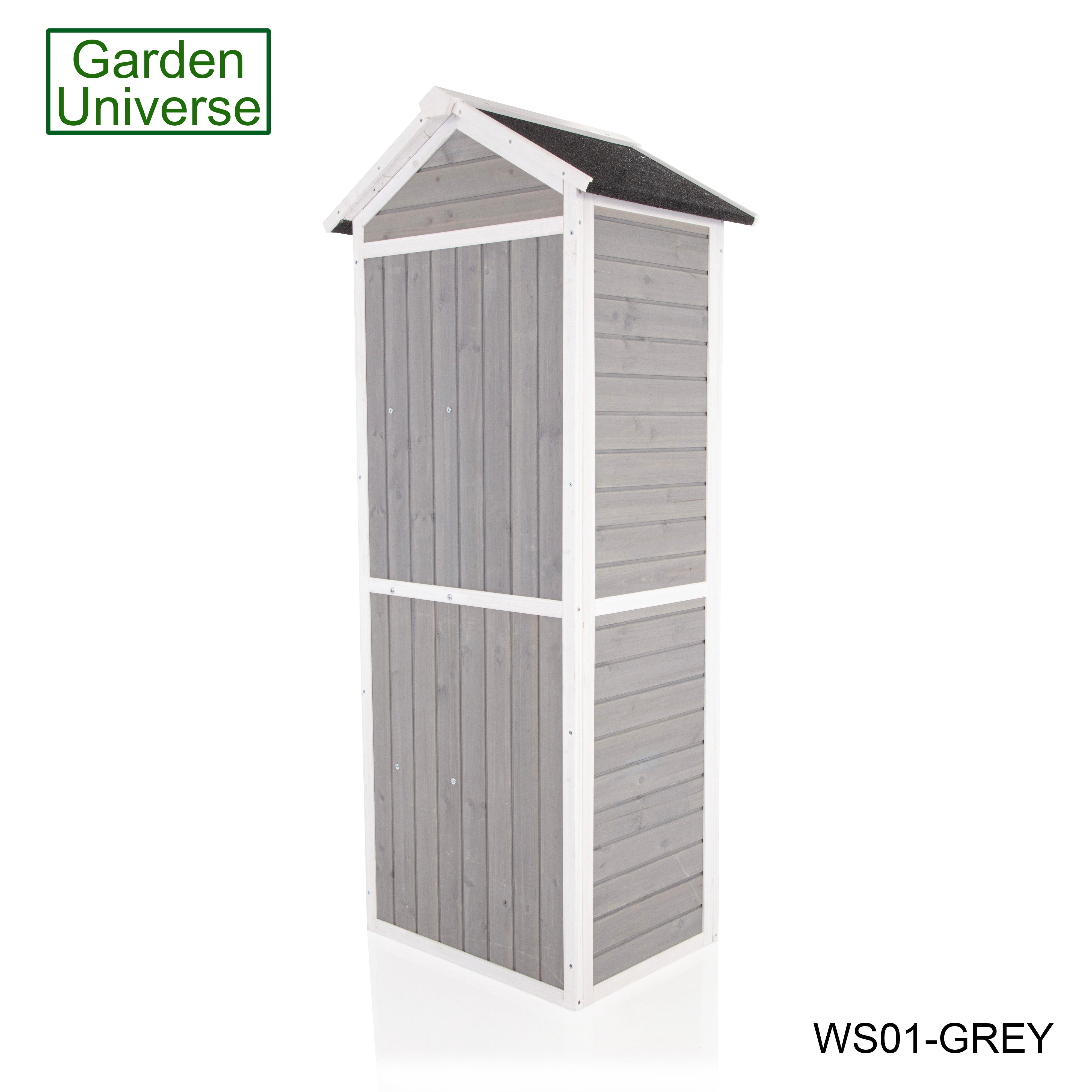 Tool Shed Storage Unit Outdoor Storage In Grey WS01-GREY