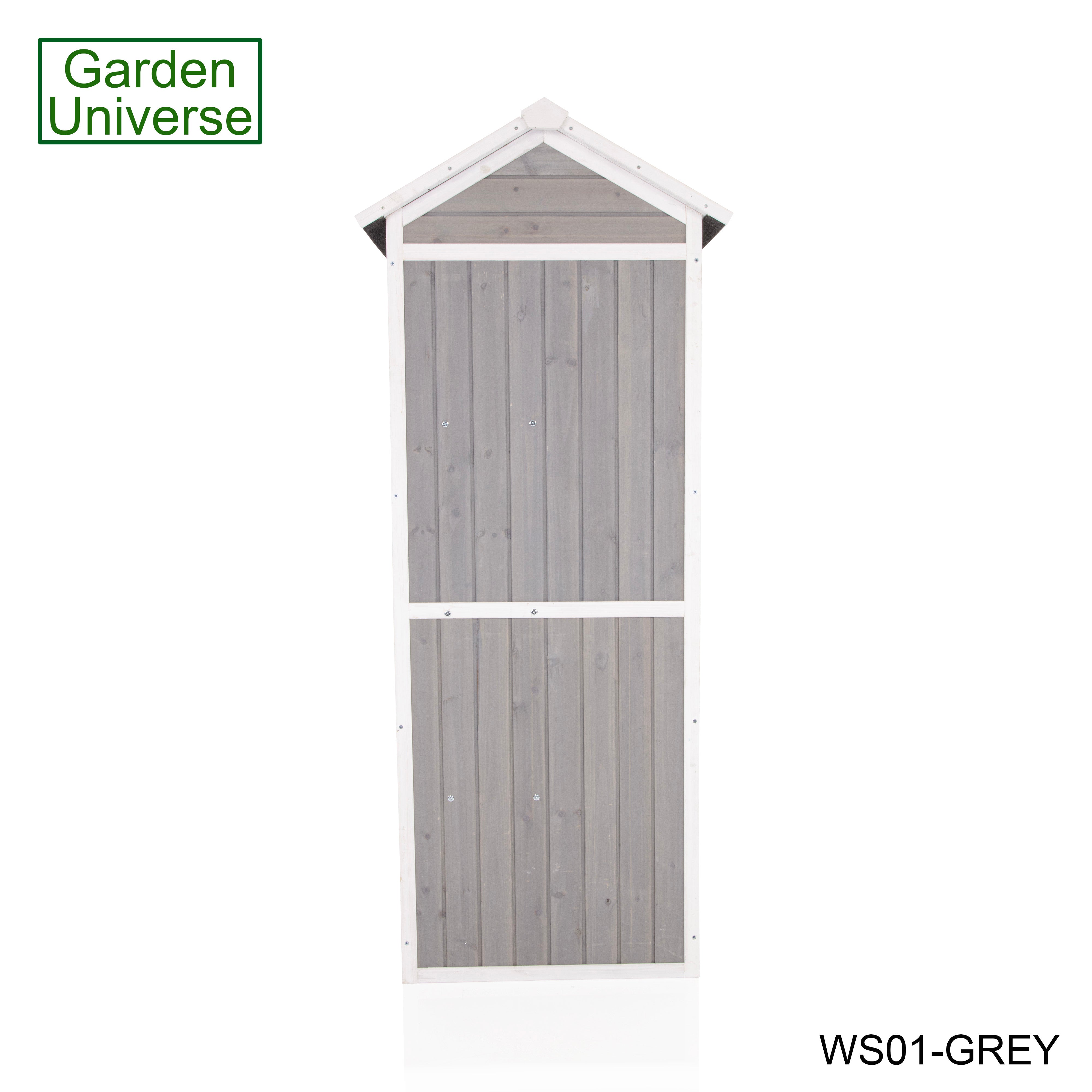 Tool Shed Storage Unit Outdoor Storage In Grey WS01-GREY