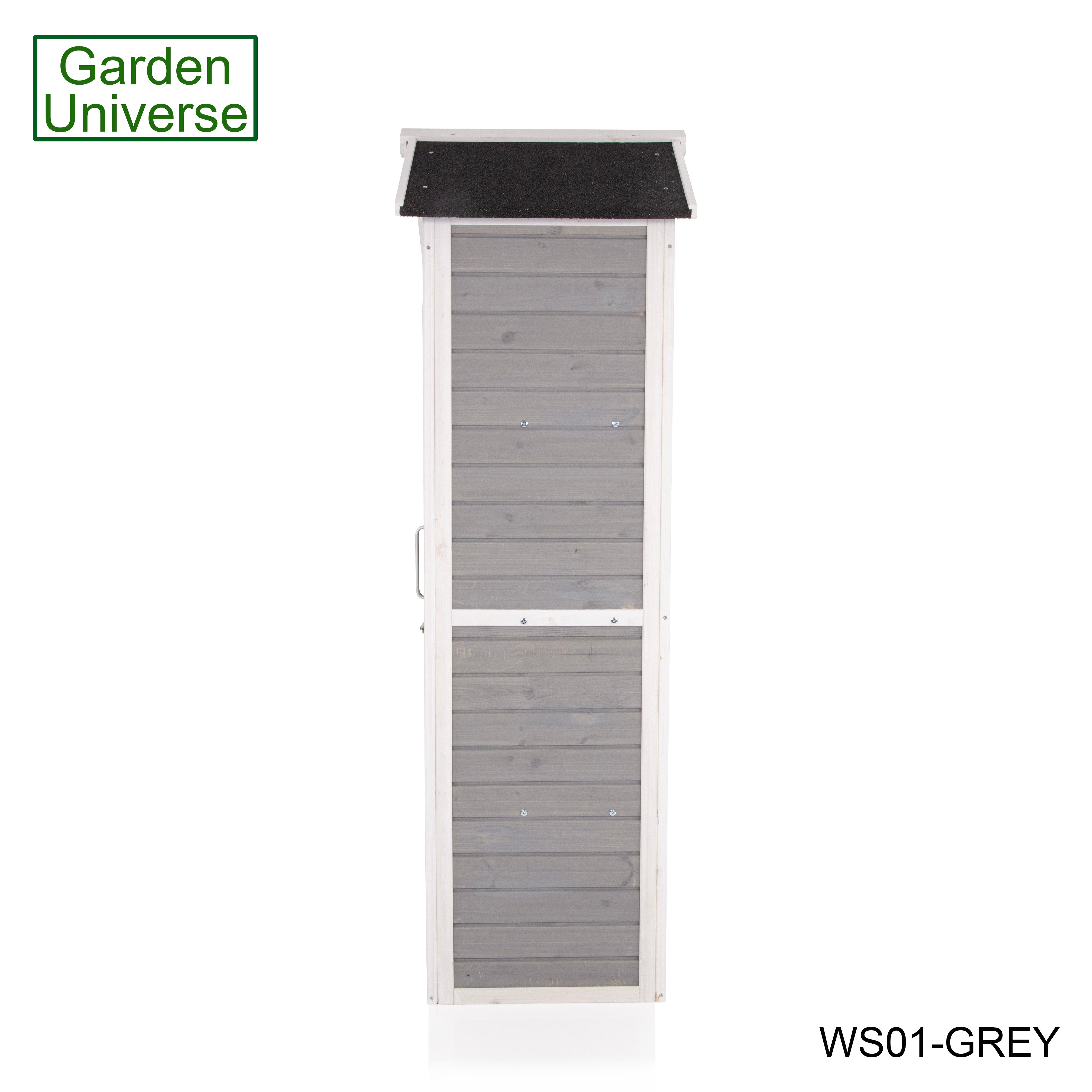 Tool Shed Storage Unit Outdoor Storage In Grey WS01-GREY