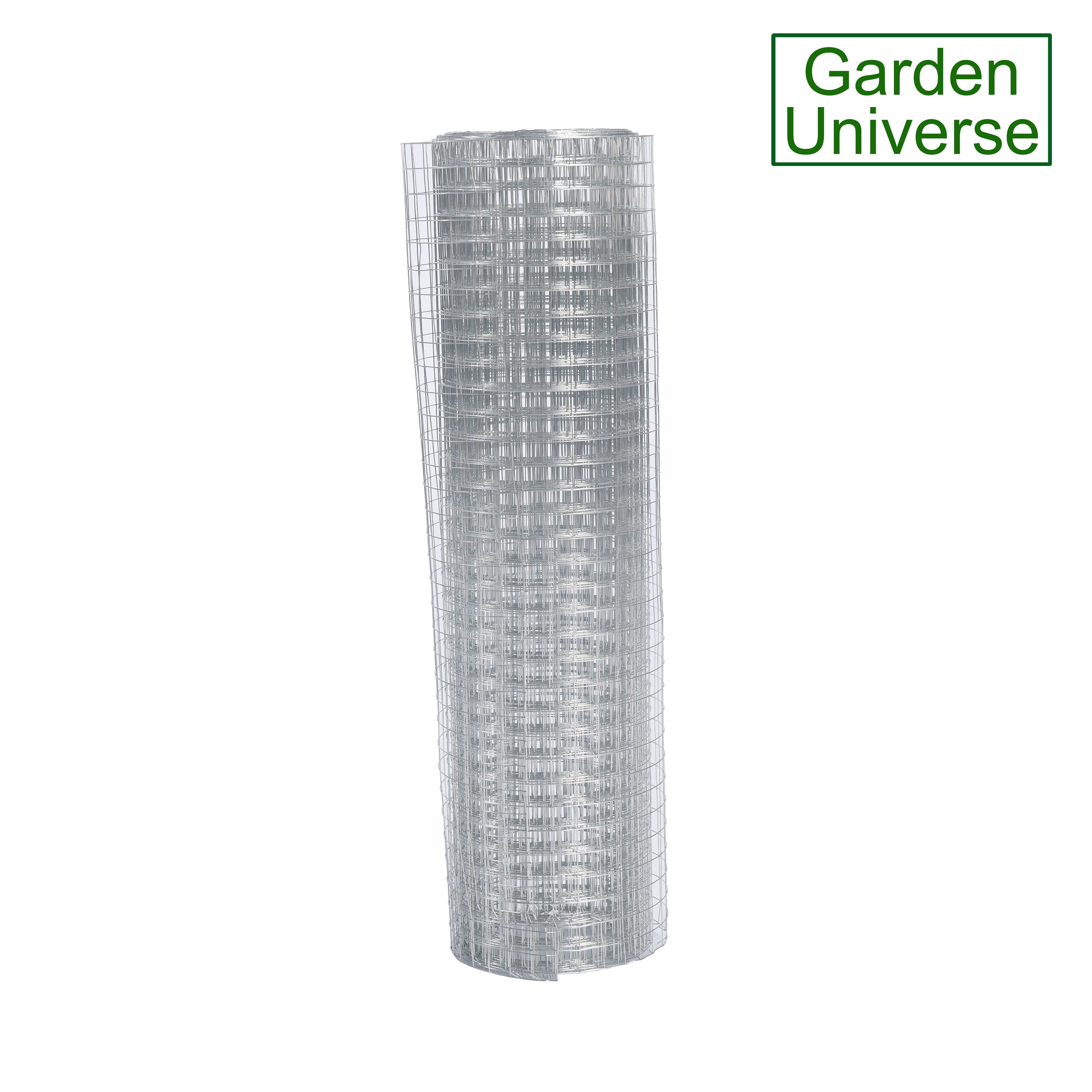 Welded Wire Mesh Galvanised Garden Universe Hole Size 12.5mm x 12.5mm (1/2"x1/2") H 120cm x L 15m Garden Fence W01-9