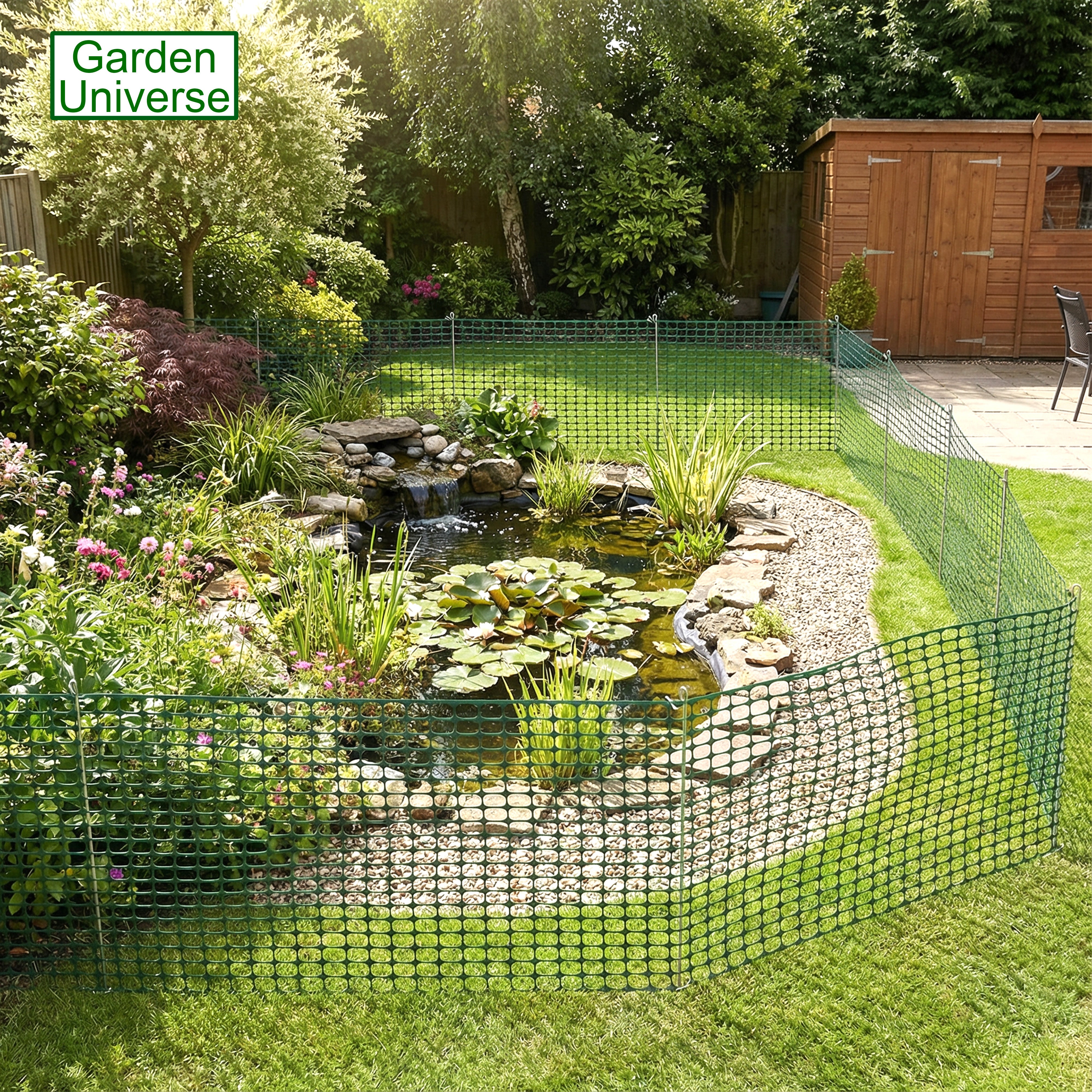Garden Universe 120cm Galvanised Steel Fence Pins x 10 barrier fencing, Galvanised Steel Fence Posts WFP04