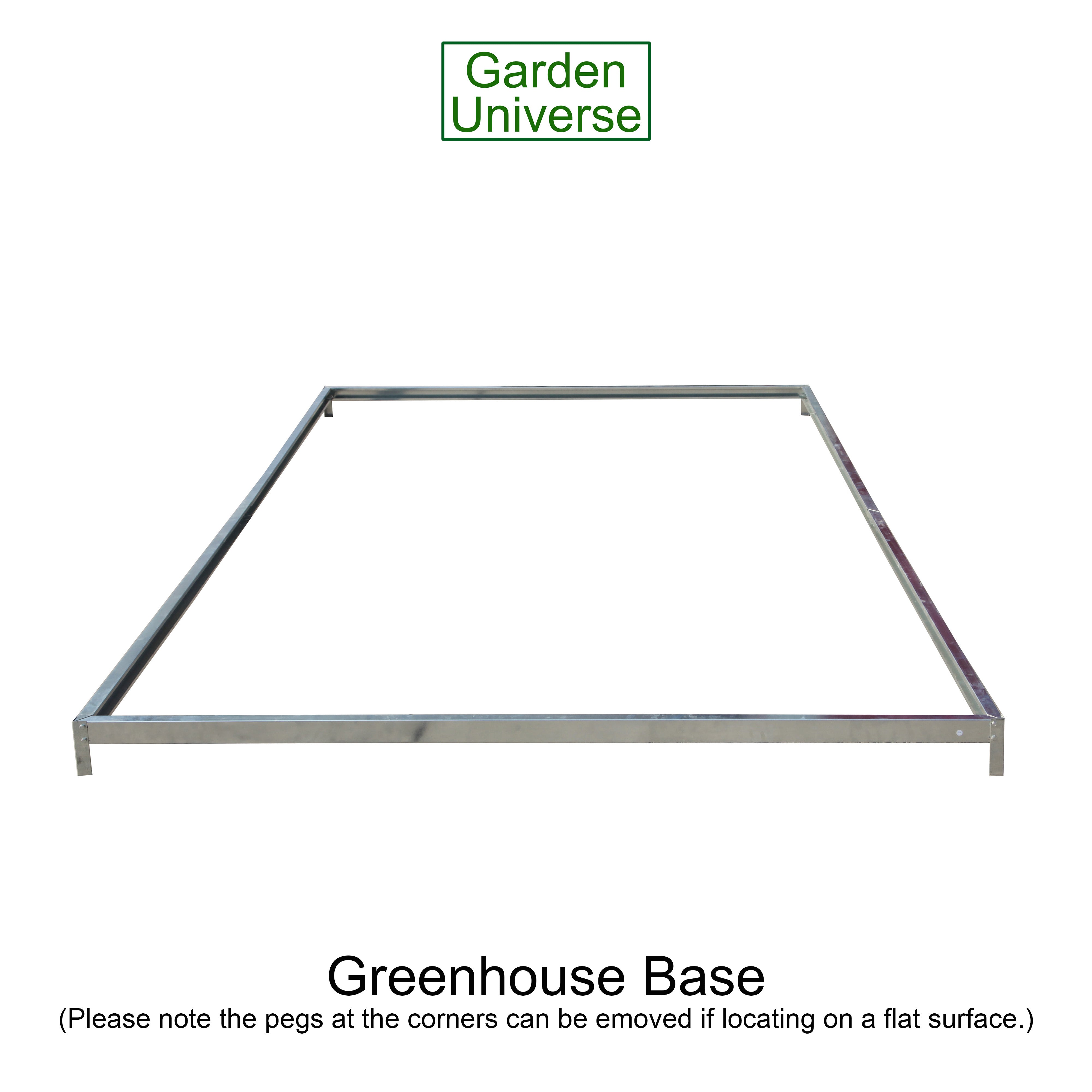 Greenhouse 6' x 6' Silver Aluminium Frame Polycarbonate Panels and Free Base