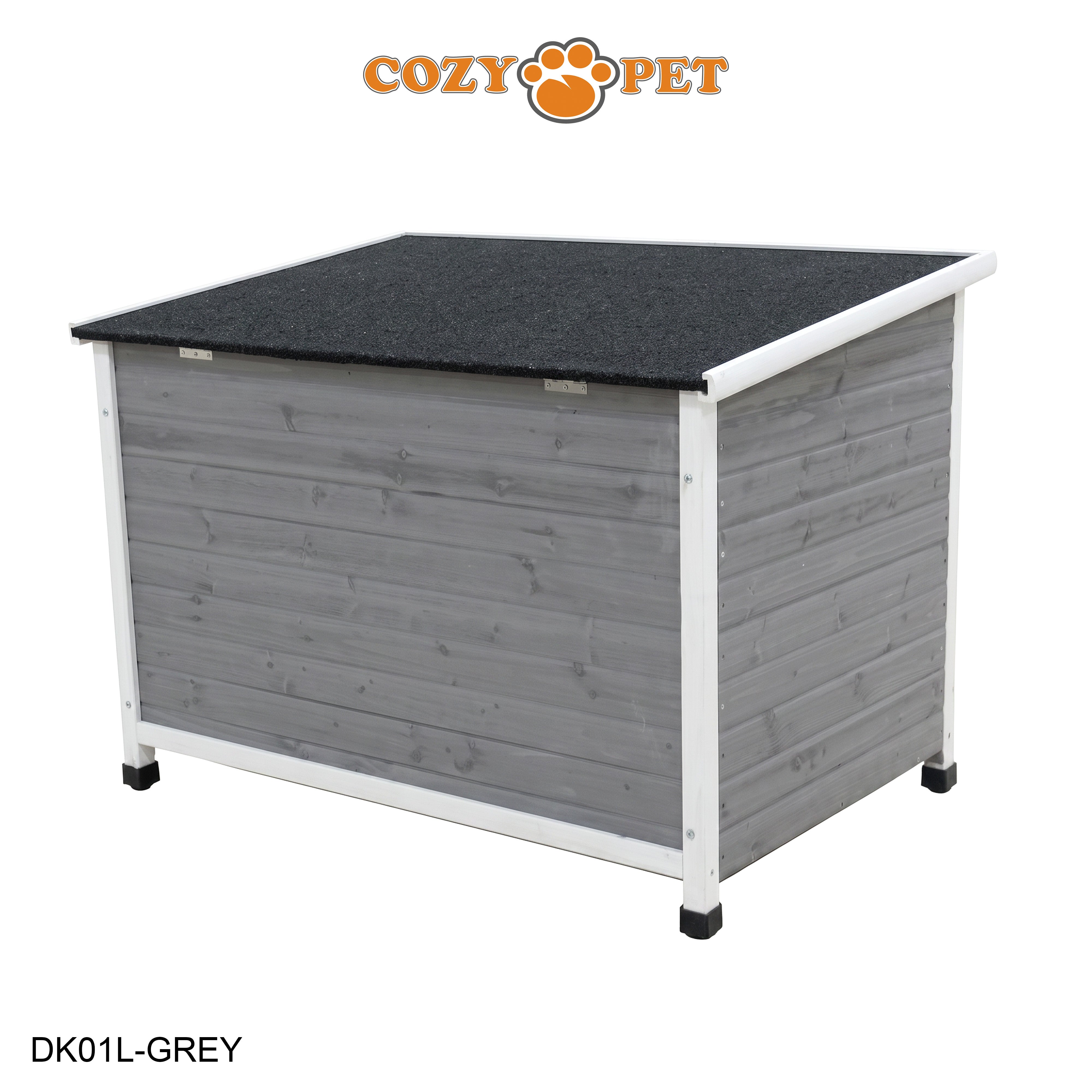 Dog Kennel Grey - Insulated - Cozy Pet - Size: Large - Model DK01L-GREY