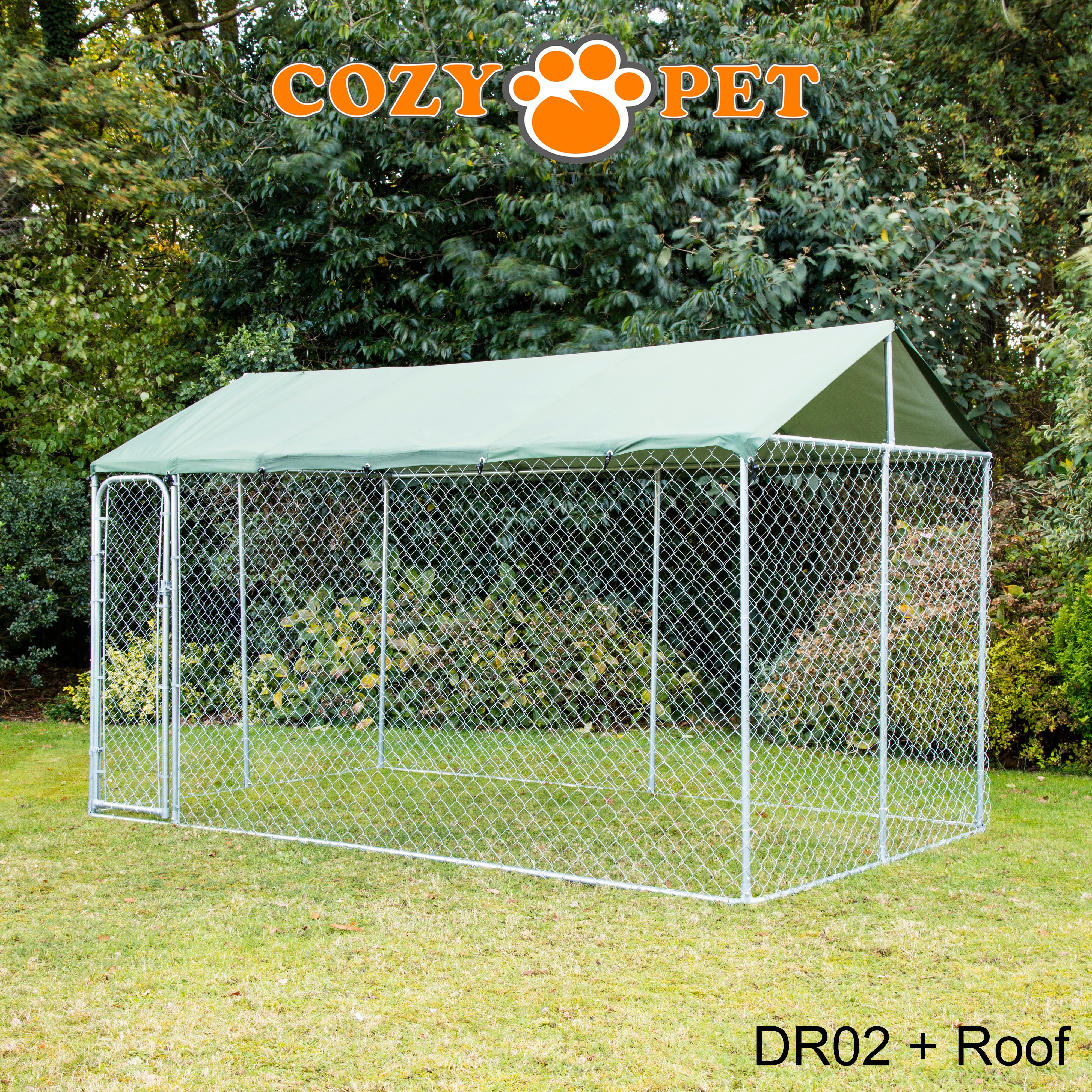 Dog Run with Roof 13ft x 7ft Model DR02 + Roof