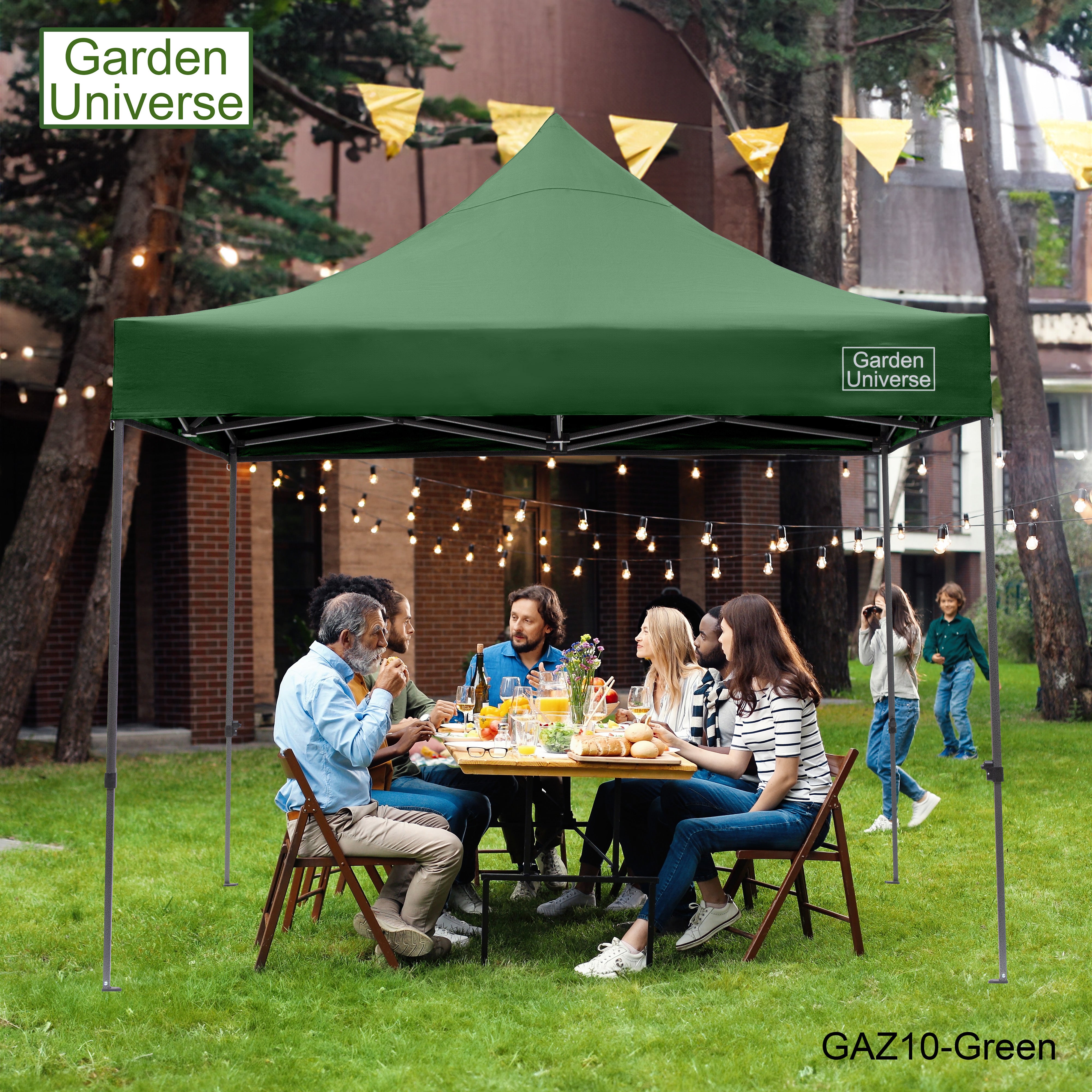 Gazebo 3m x 3m Commercial Grade Pop Up in Green with Heavy Duty Frame And Cover GAZ10-Green