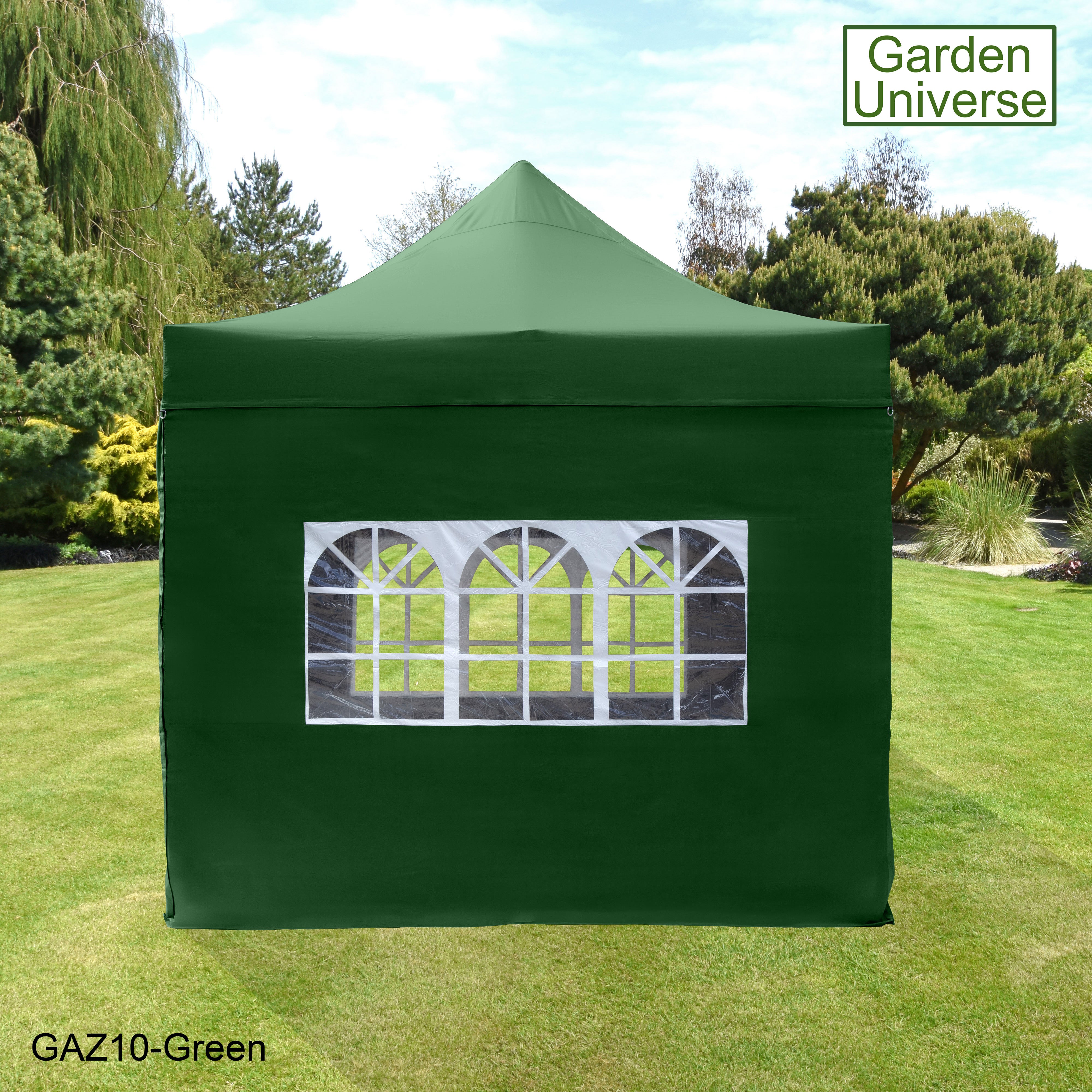 Gazebo 3m x 3m Commercial Grade Pop Up in Green with Heavy Duty Frame And Cover GAZ10-Green