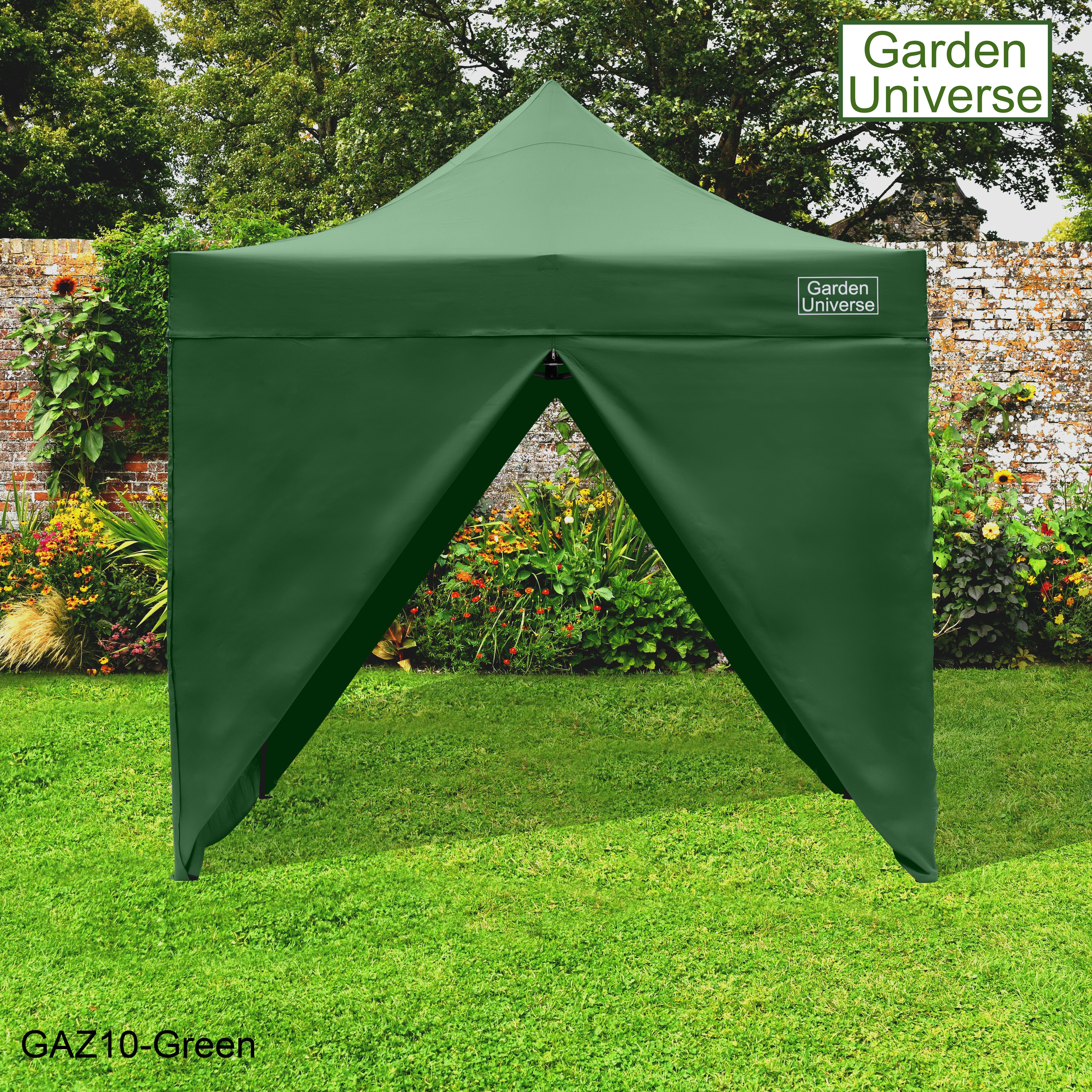 Gazebo 3m x 3m Commercial Grade Pop Up in Green with Heavy Duty Frame And Cover GAZ10-Green