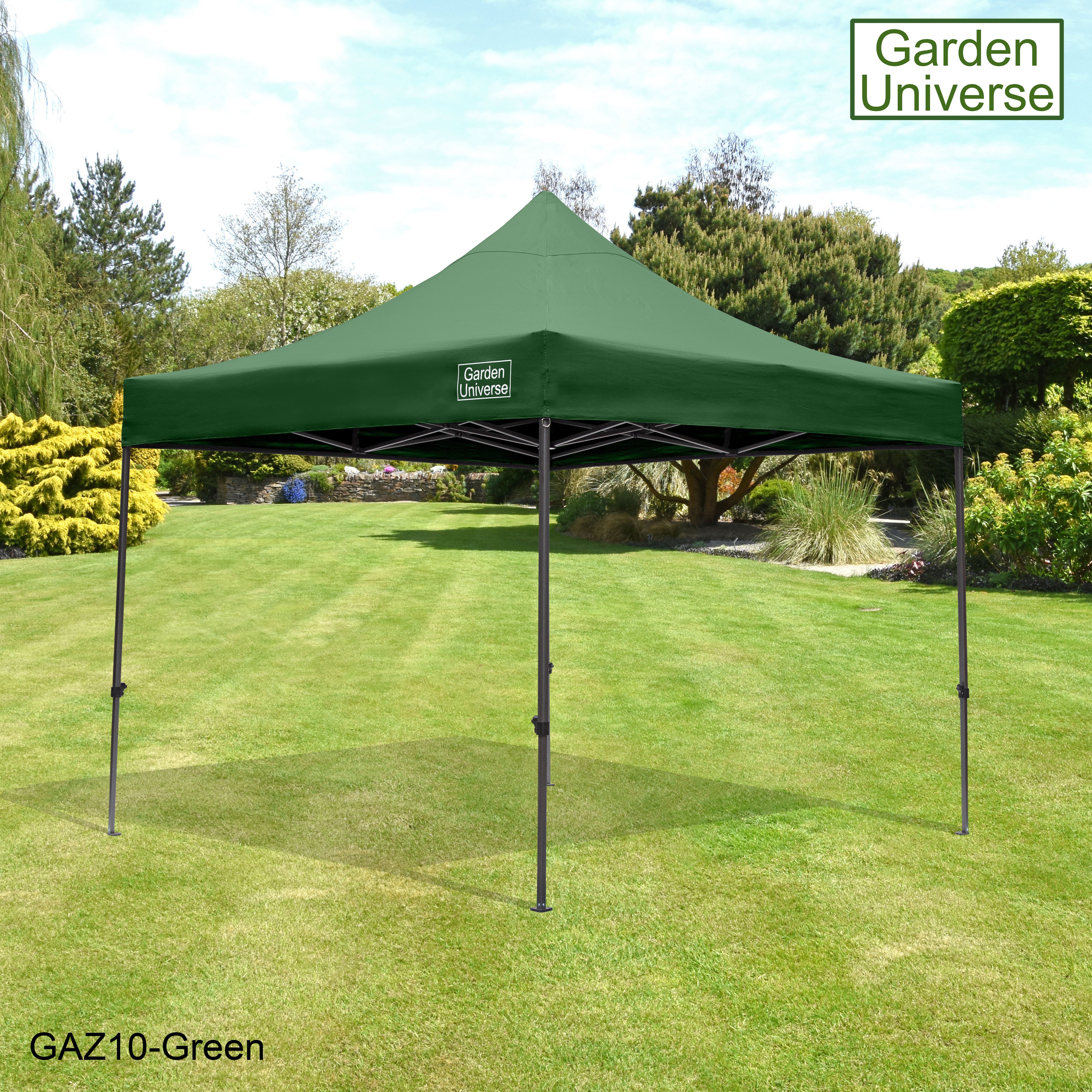 Gazebo 3m x 3m Commercial Grade Pop Up in Green with Heavy Duty Frame And Cover GAZ10-Green