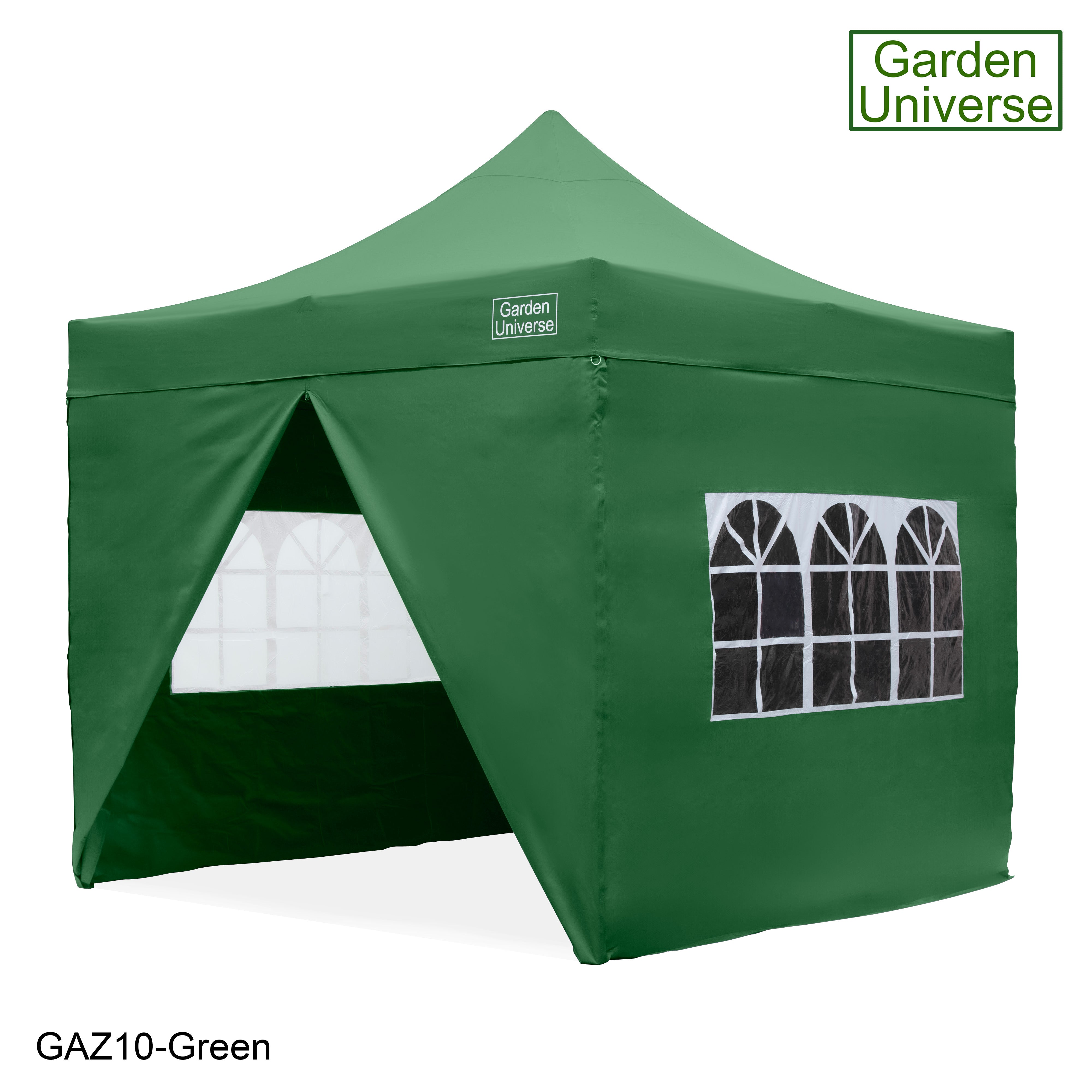 Gazebo 3m x 3m Commercial Grade Pop Up in Green with Heavy Duty Frame And Cover GAZ10-Green