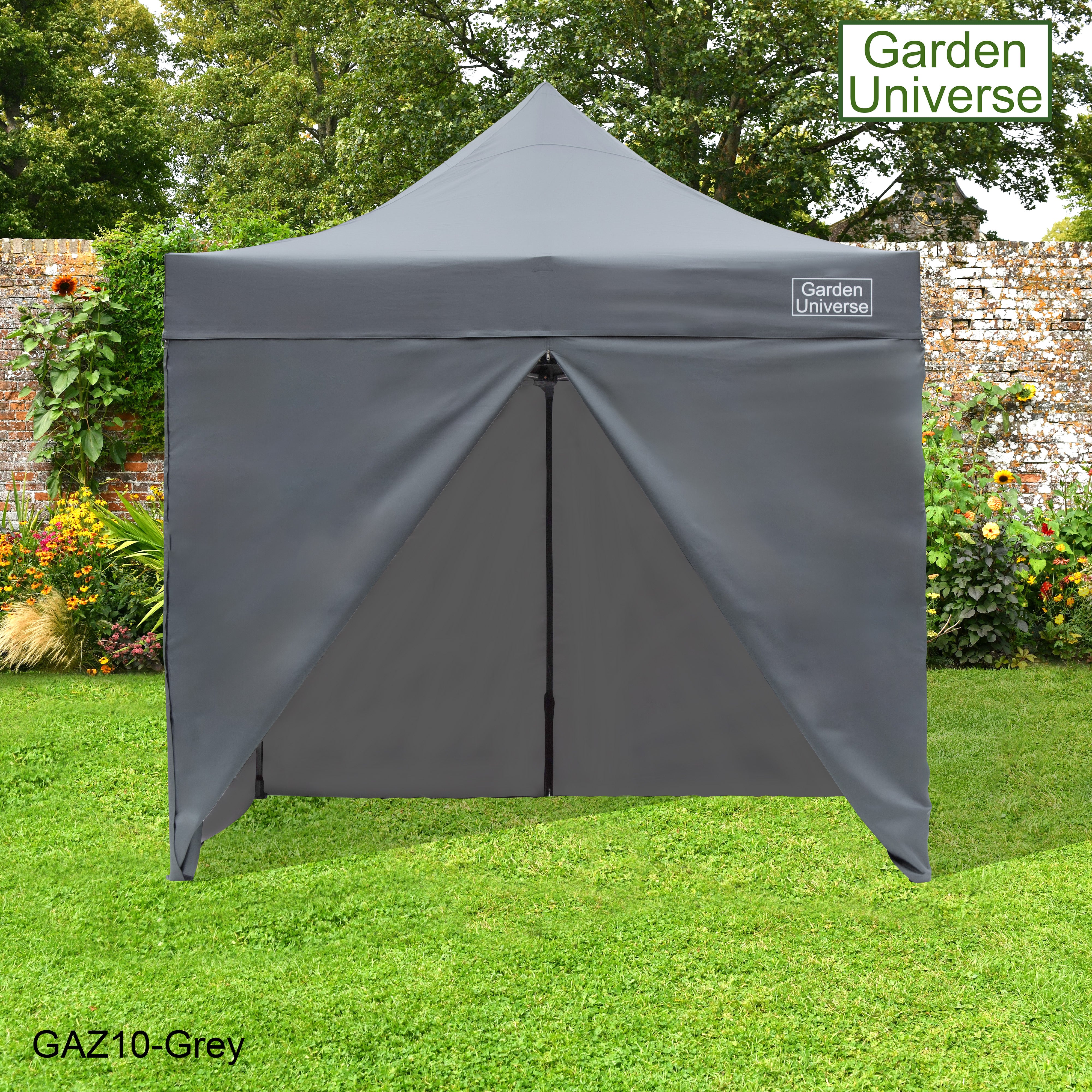 Gazebo 3m x 3m Commercial Grade Pop Up in Grey with Heavy Duty Frame And Cover GAZ10-Grey