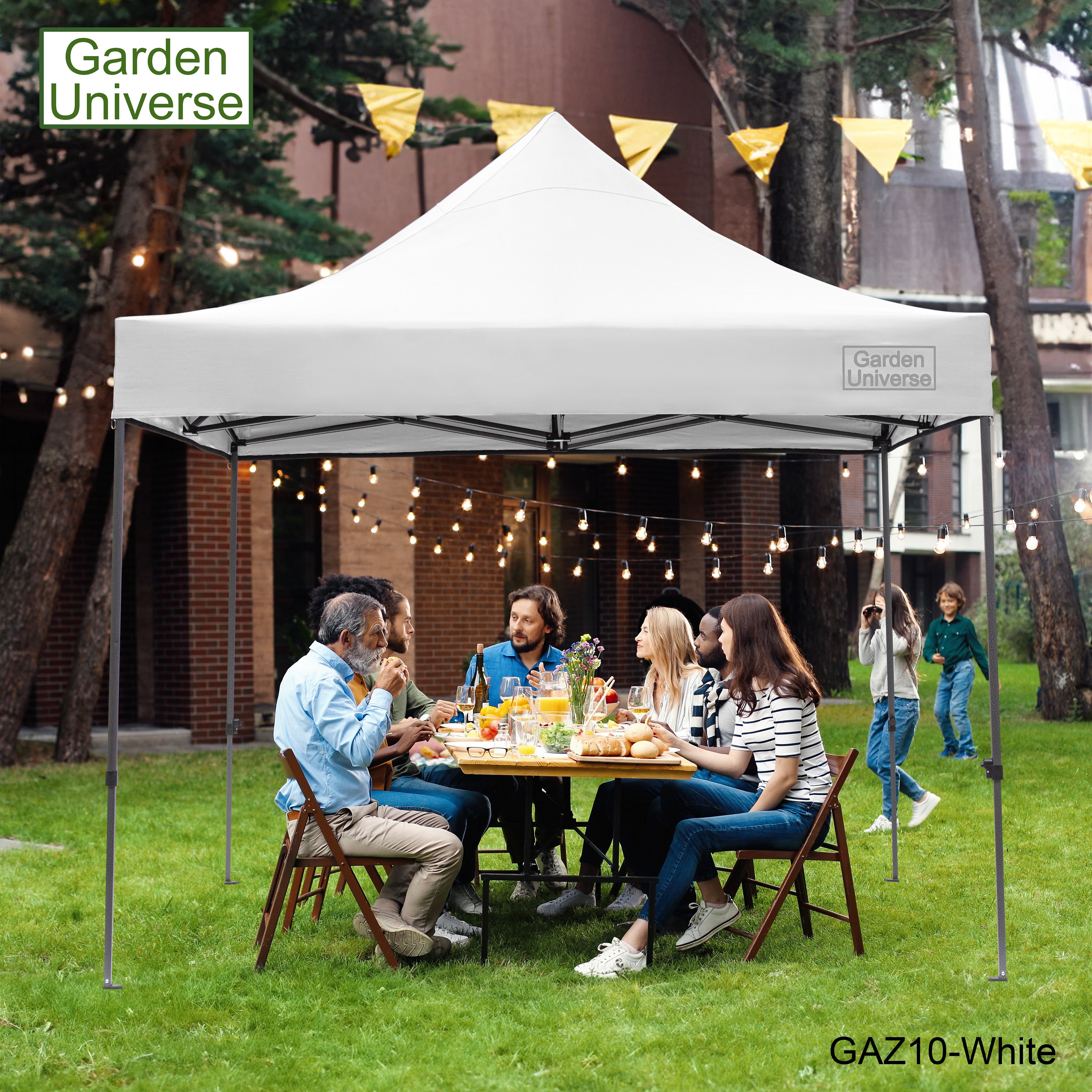 Gazebo 3m x 3m Commercial Grade Pop Up in White with Heavy Duty Frame And Cover GAZ10-White