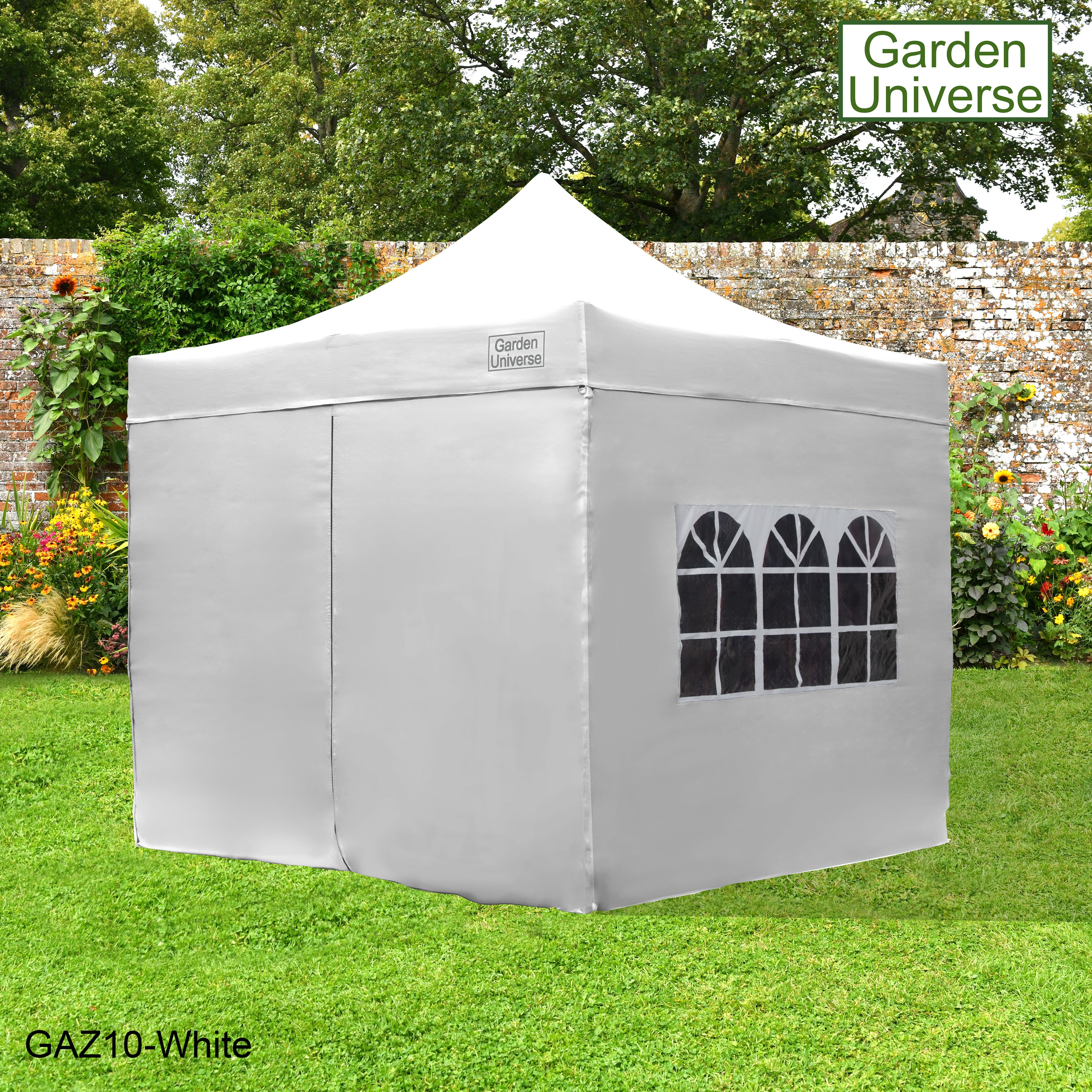 Gazebo 3m x 3m Commercial Grade Pop Up in White with Heavy Duty Frame And Cover GAZ10-White