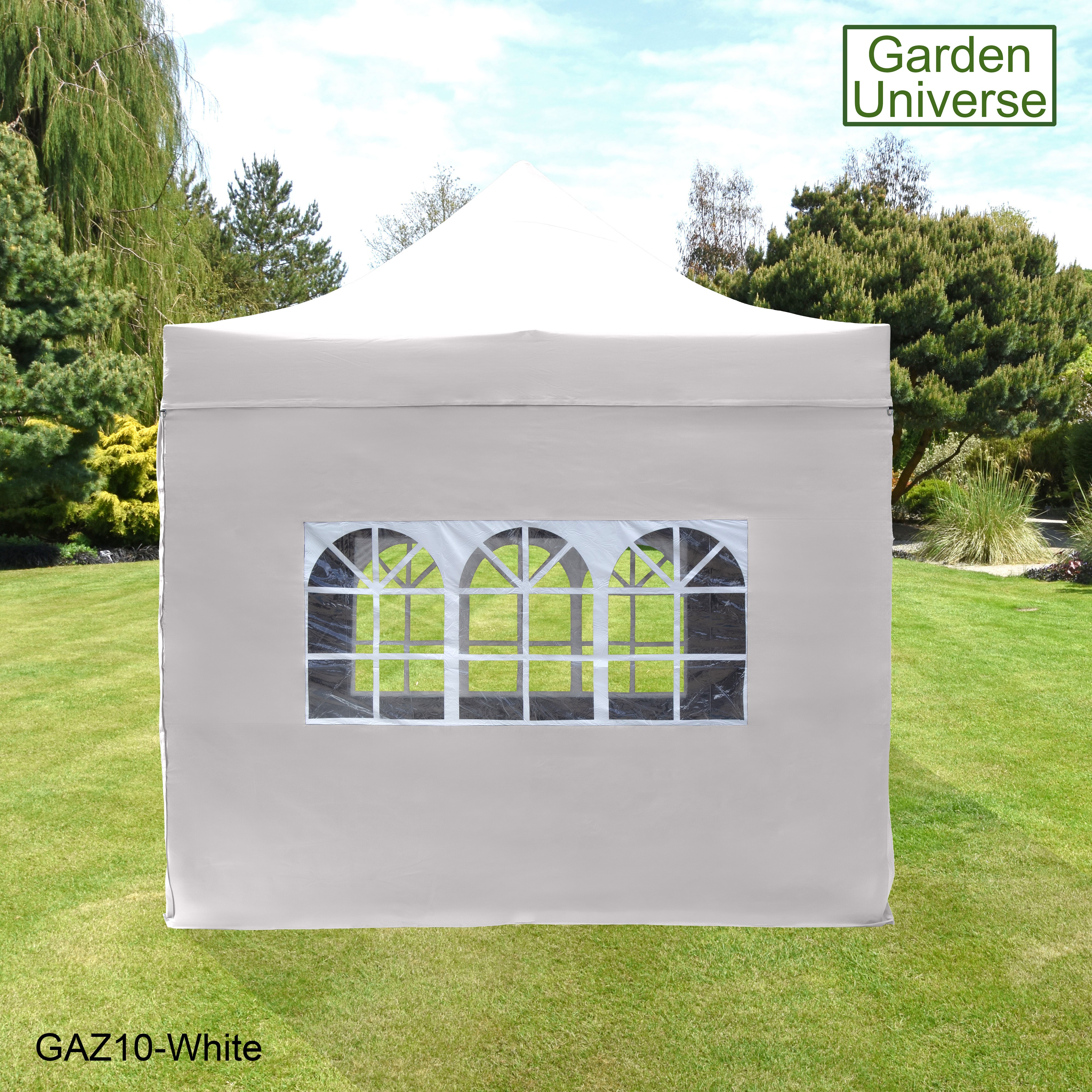 Gazebo 3m x 3m Commercial Grade Pop Up in White with Heavy Duty Frame And Cover GAZ10-White