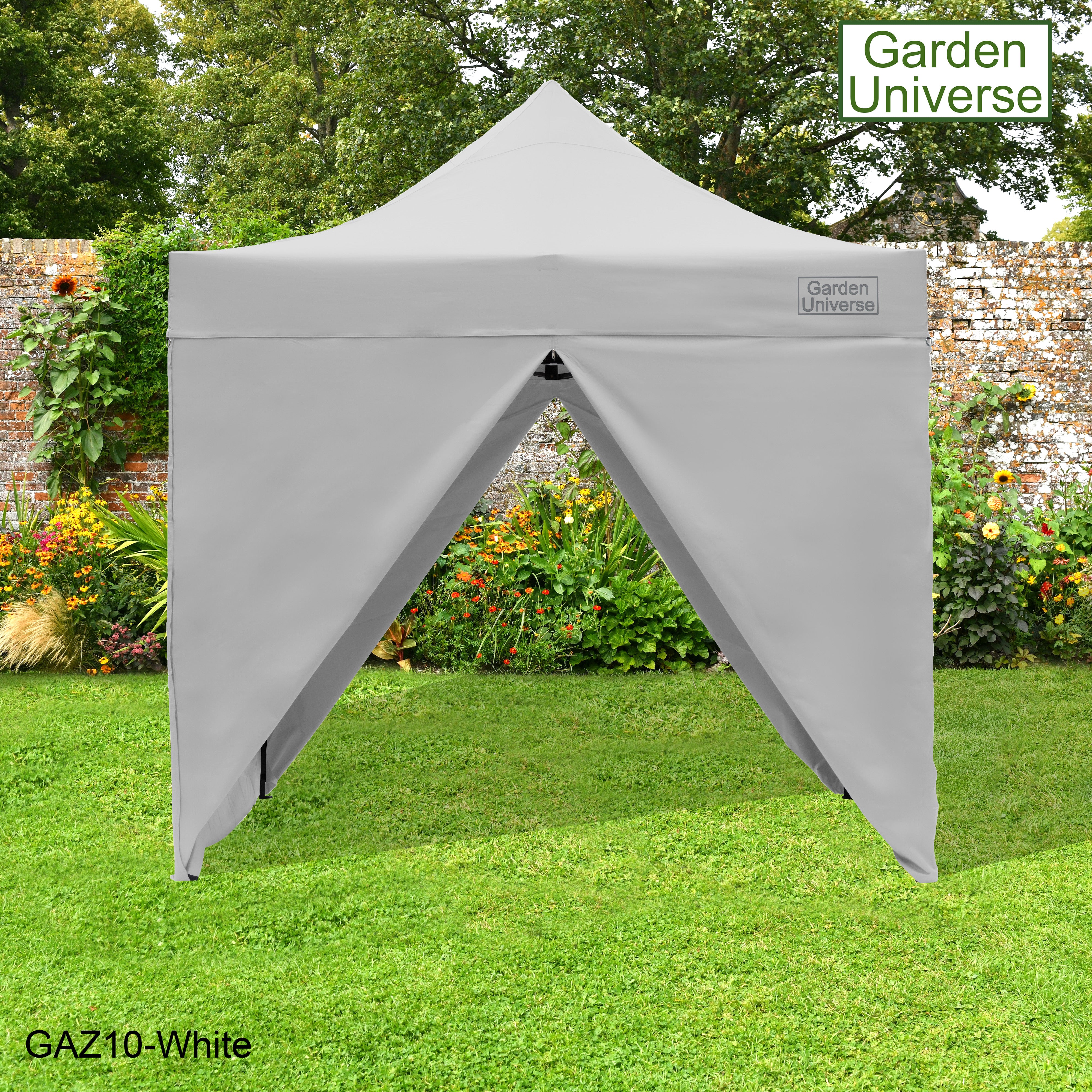 Gazebo 3m x 3m Commercial Grade Pop Up in White with Heavy Duty Frame And Cover GAZ10-White