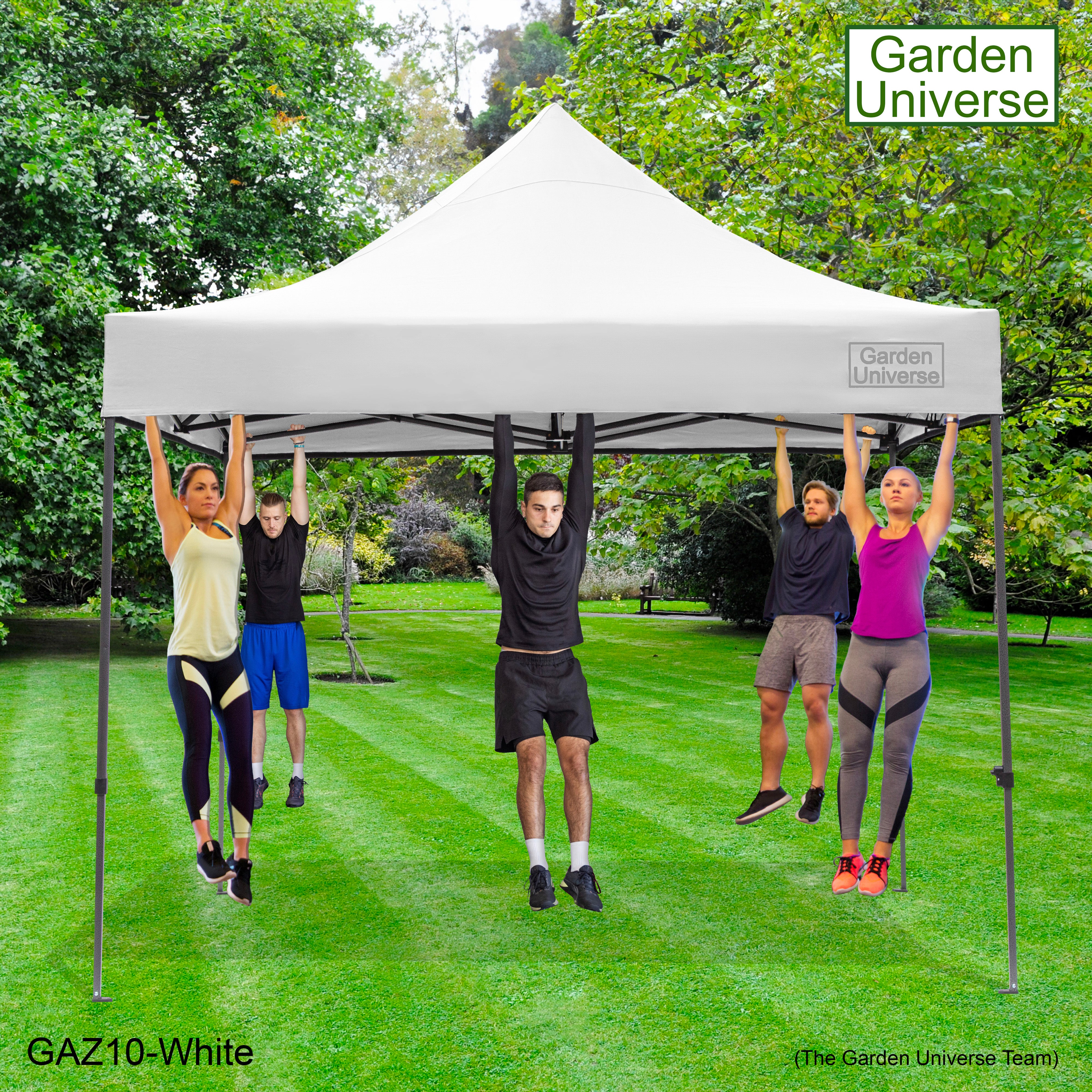 Gazebo 3m x 3m Commercial Grade Pop Up in White with Heavy Duty Frame And Cover GAZ10-White