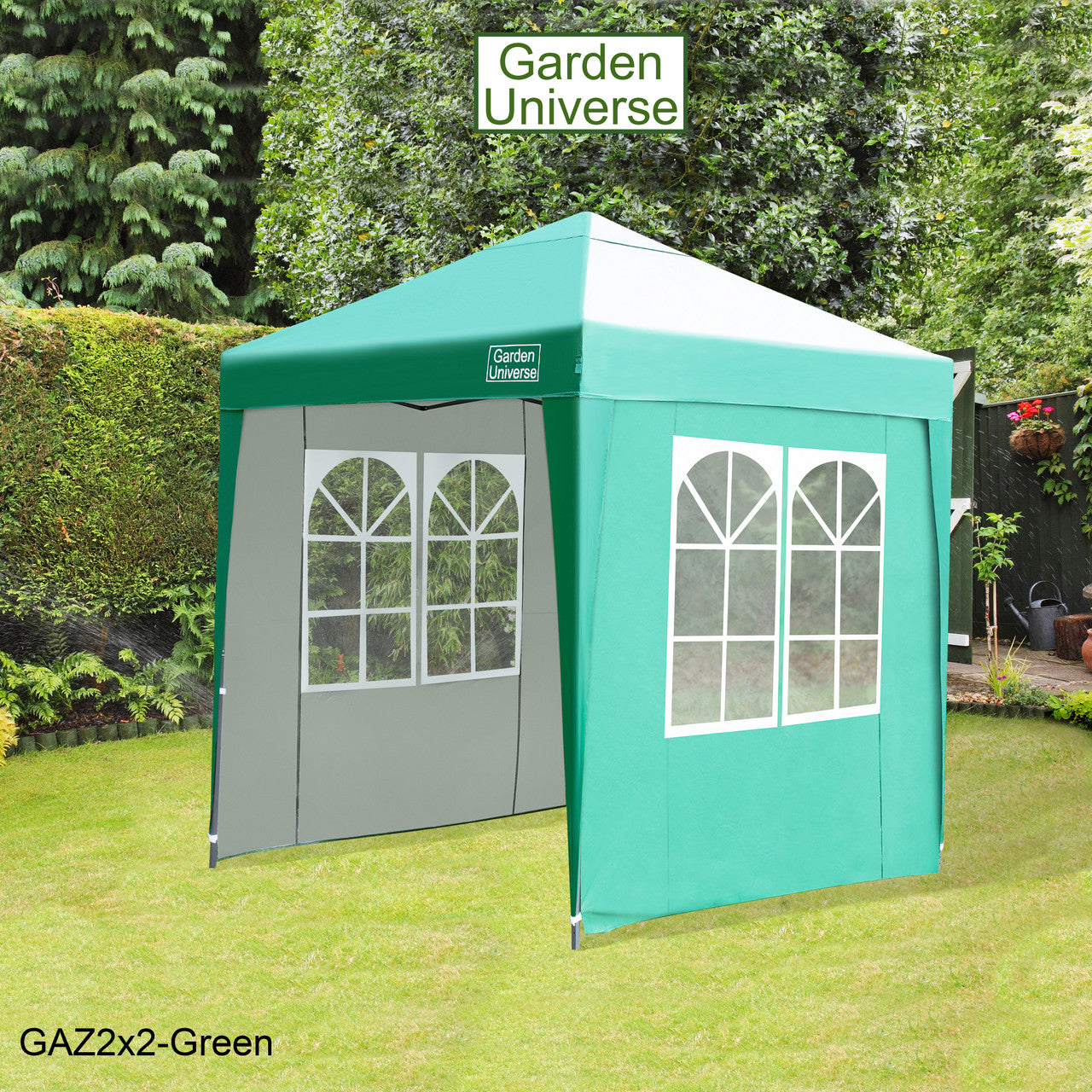 Gazebo 2m x 2m Pop Up in Green with Heavy Duty Frame GAZ2x2-Green