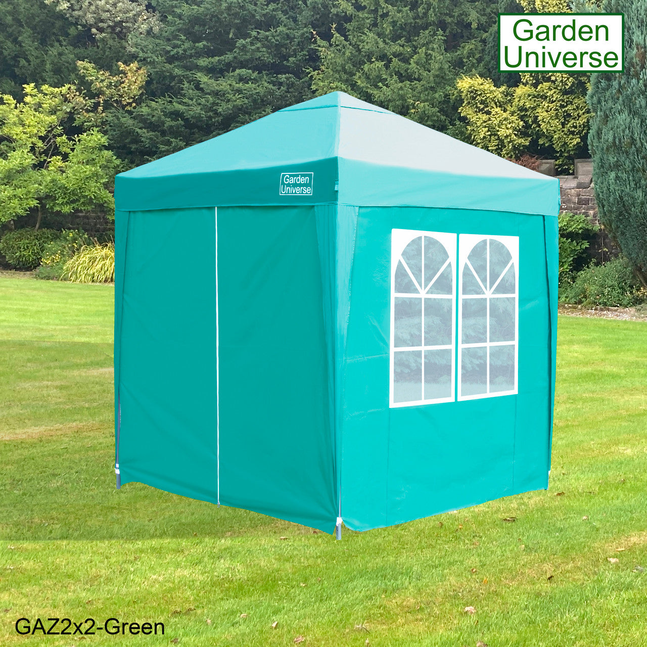 Gazebo 2m x 2m Pop Up in Green with Heavy Duty Frame GAZ2x2-Green