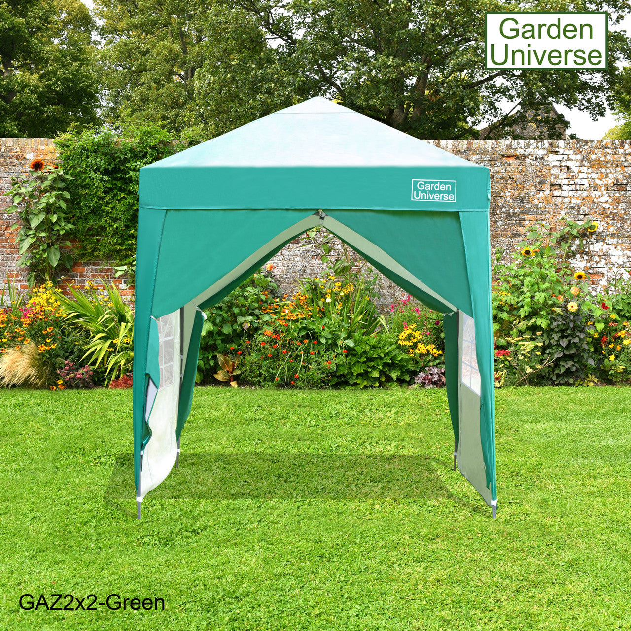 Gazebo 2m x 2m Pop Up in Green with Heavy Duty Frame GAZ2x2-Green