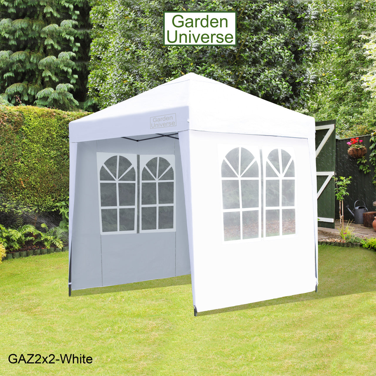 Gazebo 2m x 2m Pop Up in White with Heavy Duty Frame GAZ2x2-White