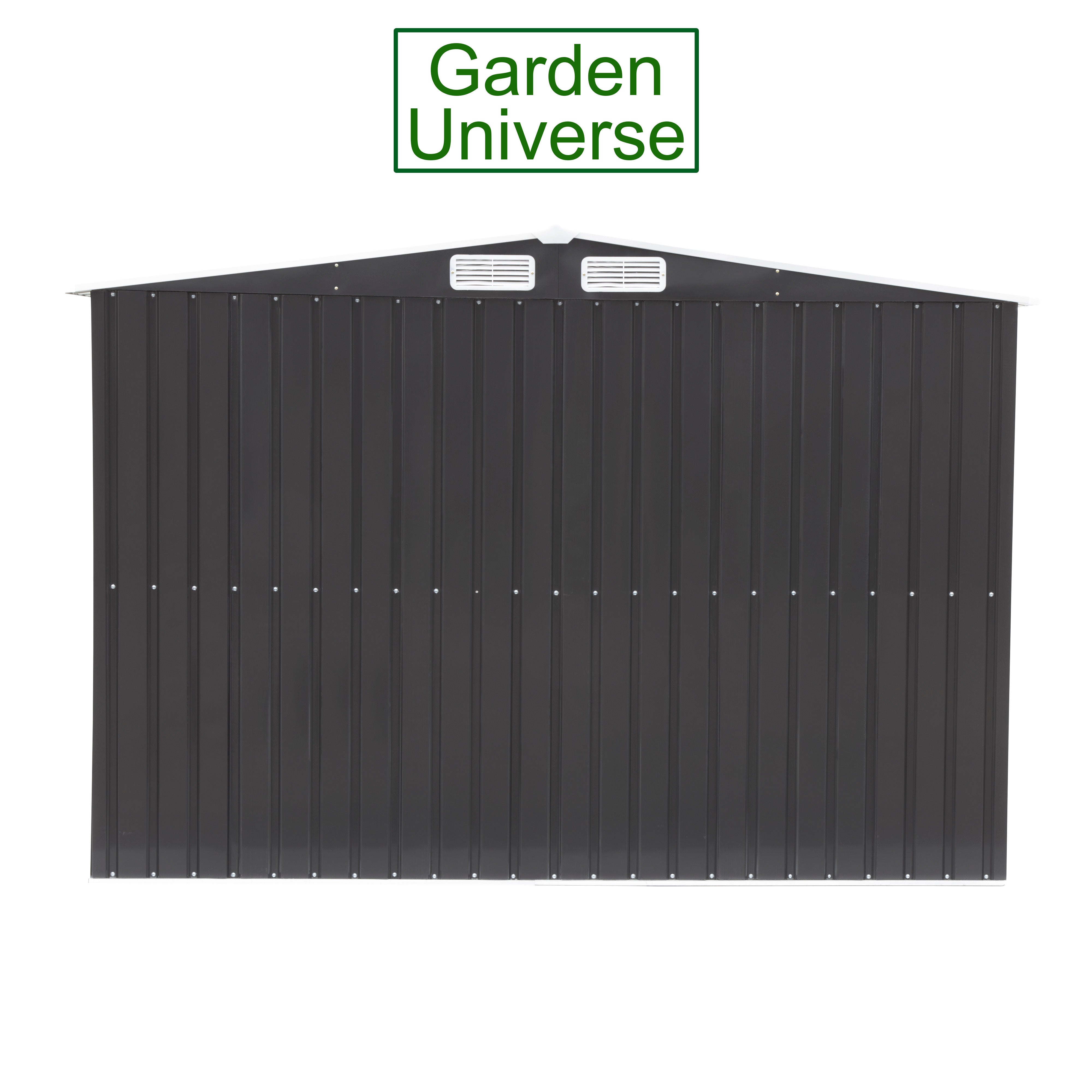 Metal Garden Shed 8' x 10' Storage in Anthracite with Base Frame GS8-10AN