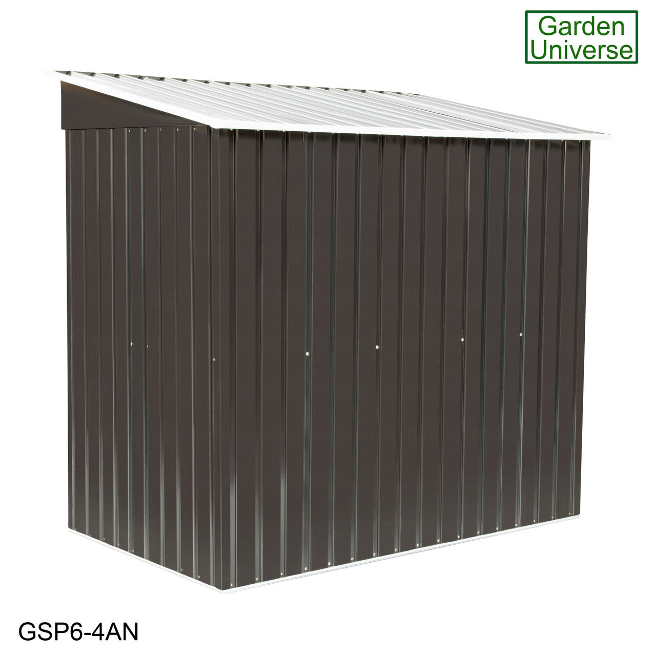 Metal Garden Shed 6' x 4' Storage in Anthracite with Base Frame GSP6-4AN