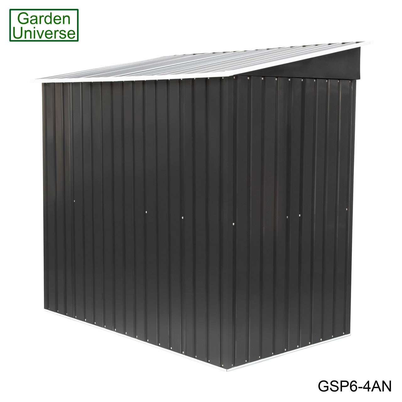 Metal Garden Shed 6' x 4' Storage in Anthracite with Base Frame GSP6-4AN