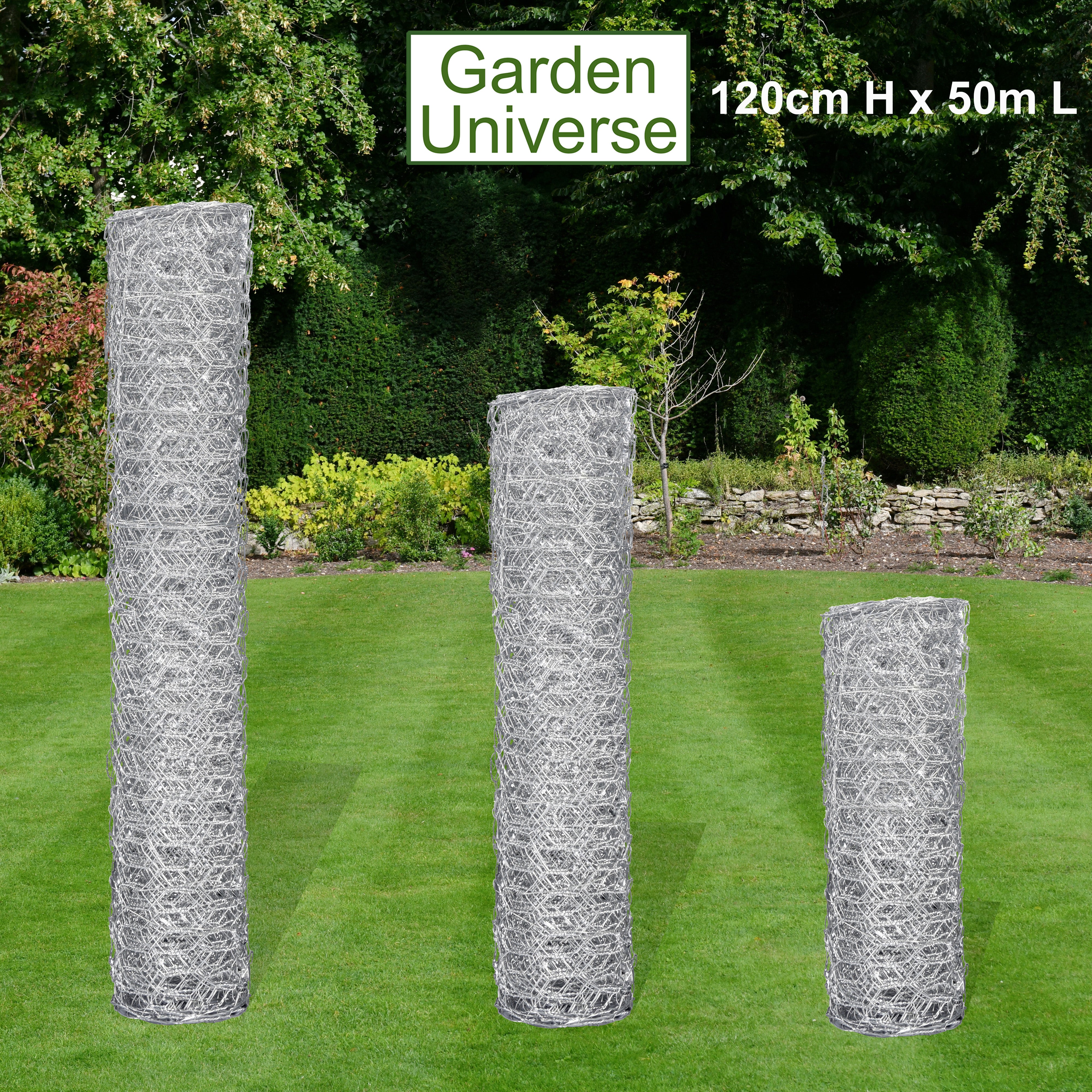 Chicken Wire Galvanised W 120cm x L 50m W03-15