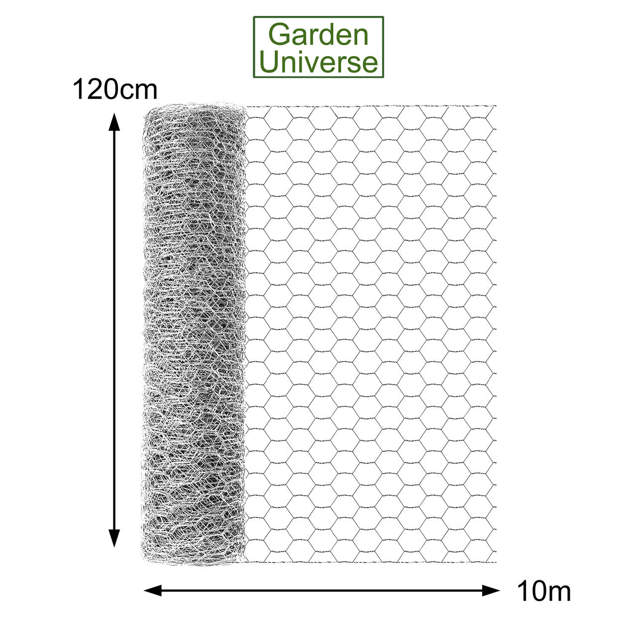 Chicken Wire Galvanised W 120cm x L 10m W03-13