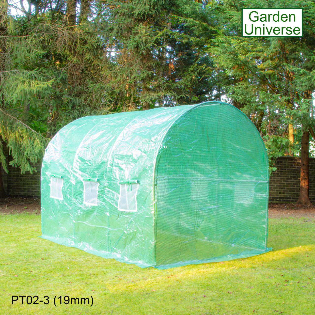 Polytunnel 2m x 3m with 19mm Galvanised Steel Frame PT02-3 (19mm)