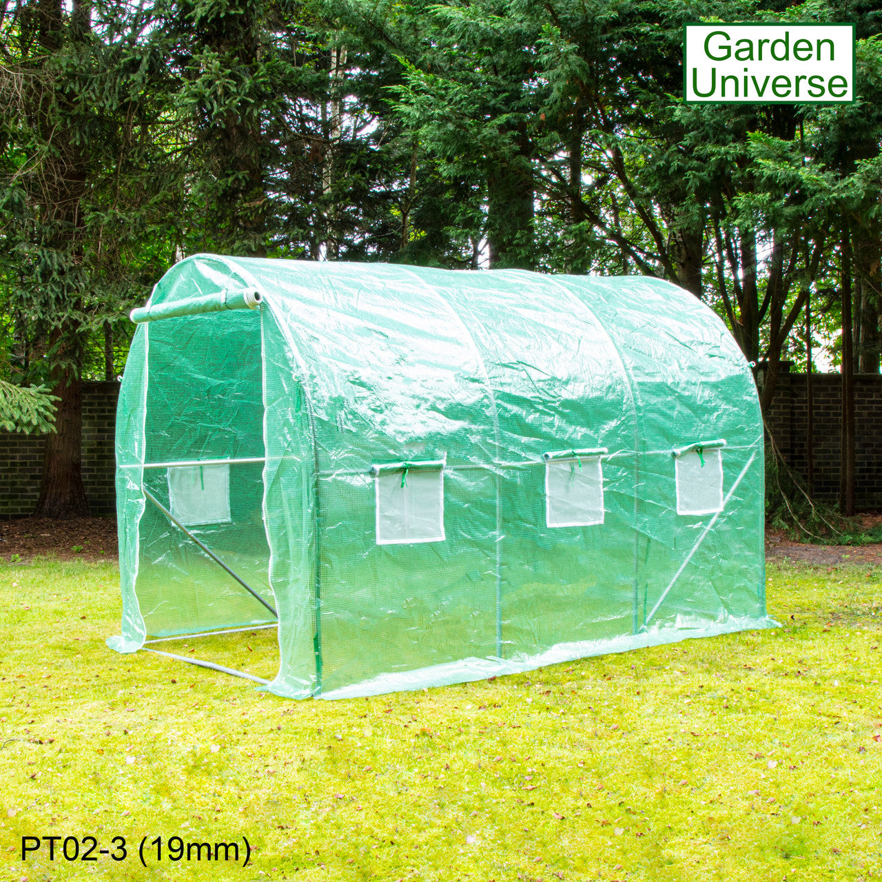 Polytunnel 2m x 3m with 19mm Galvanised Steel Frame PT02-3 (19mm)