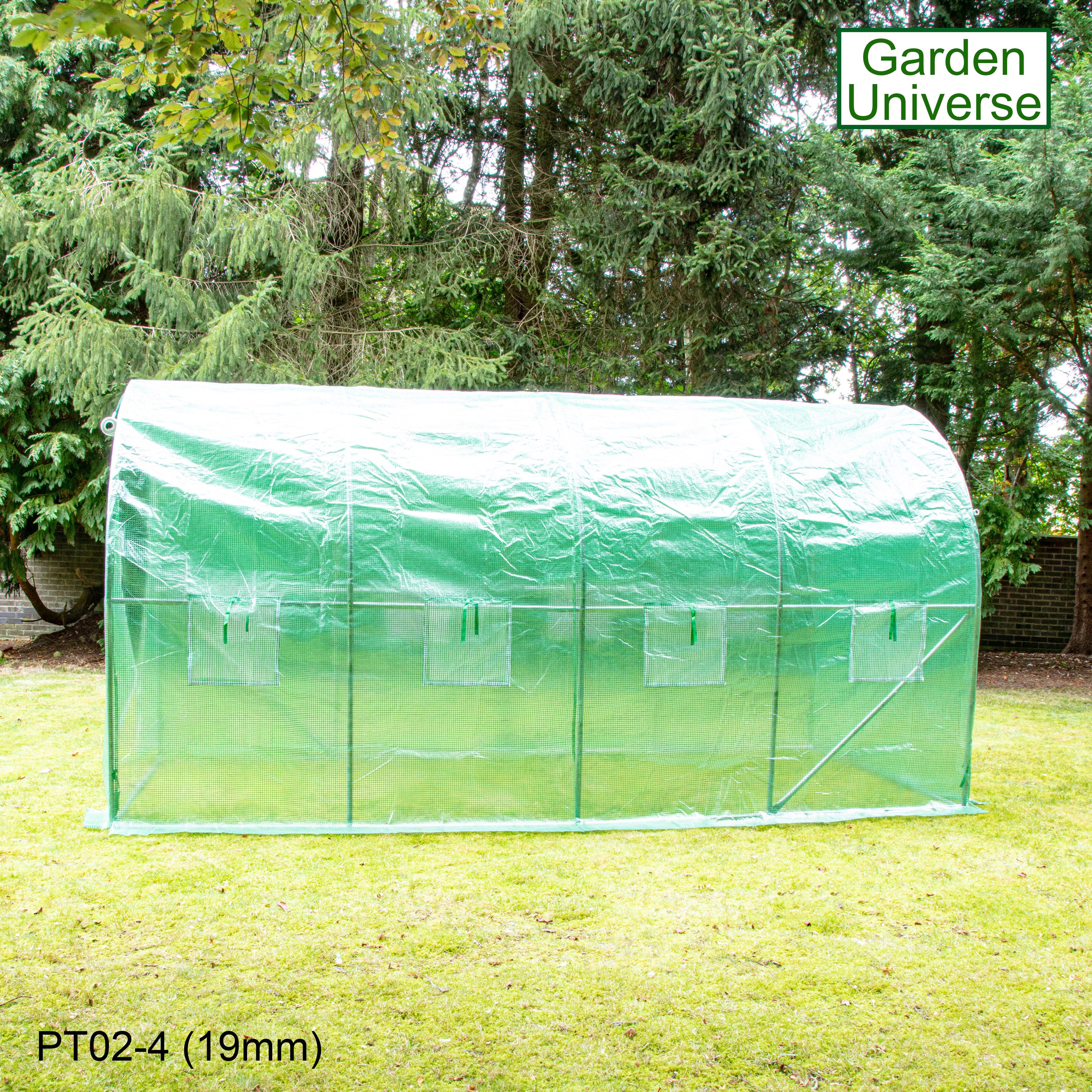 Polytunnel 2m x 4m with 19mm Galvanised Steel Frame PT02-4 (19mm)