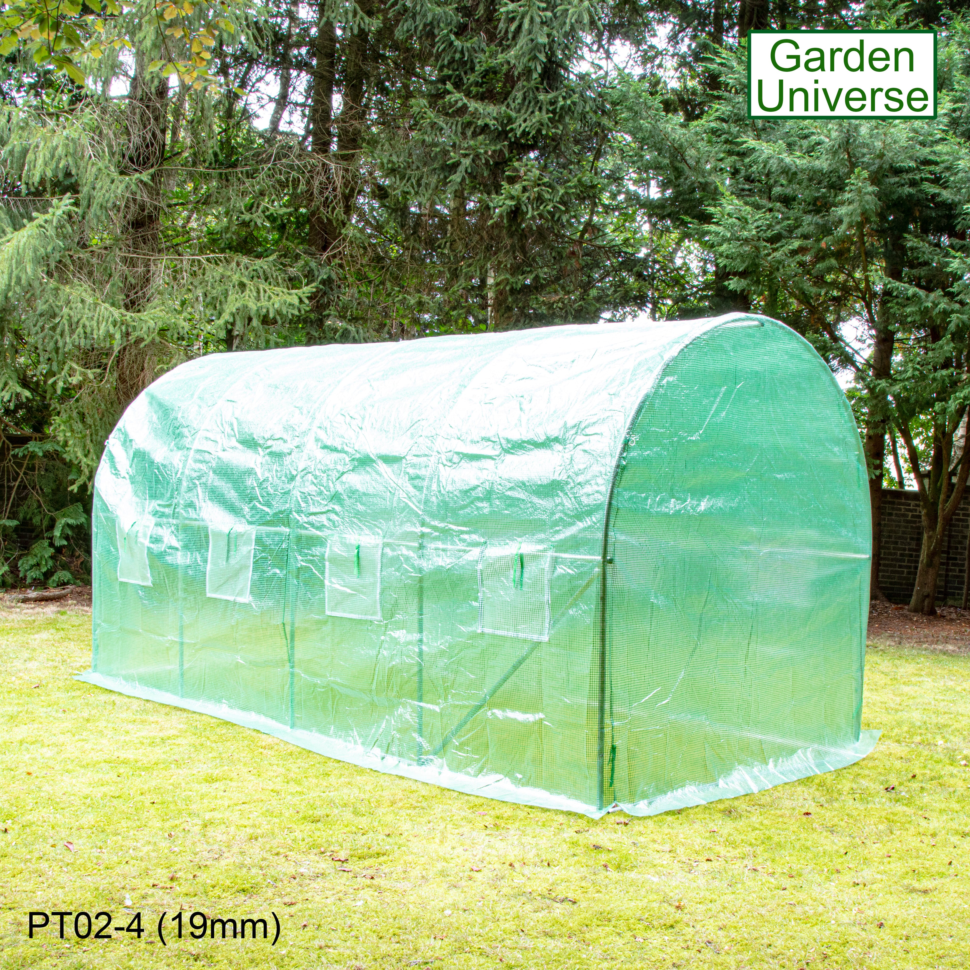 Polytunnel 2m x 4m with 19mm Galvanised Steel Frame PT02-4 (19mm)