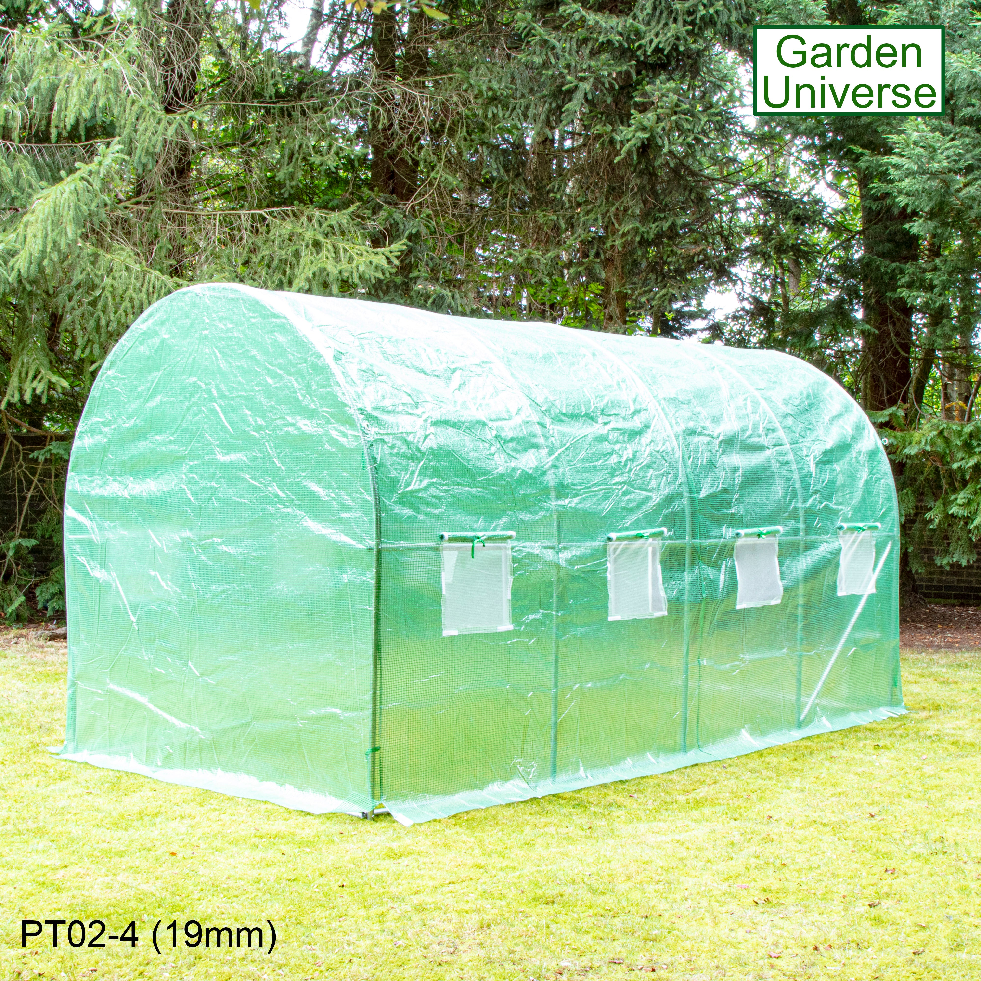 Polytunnel 2m x 4m with 19mm Galvanised Steel Frame PT02-4 (19mm)