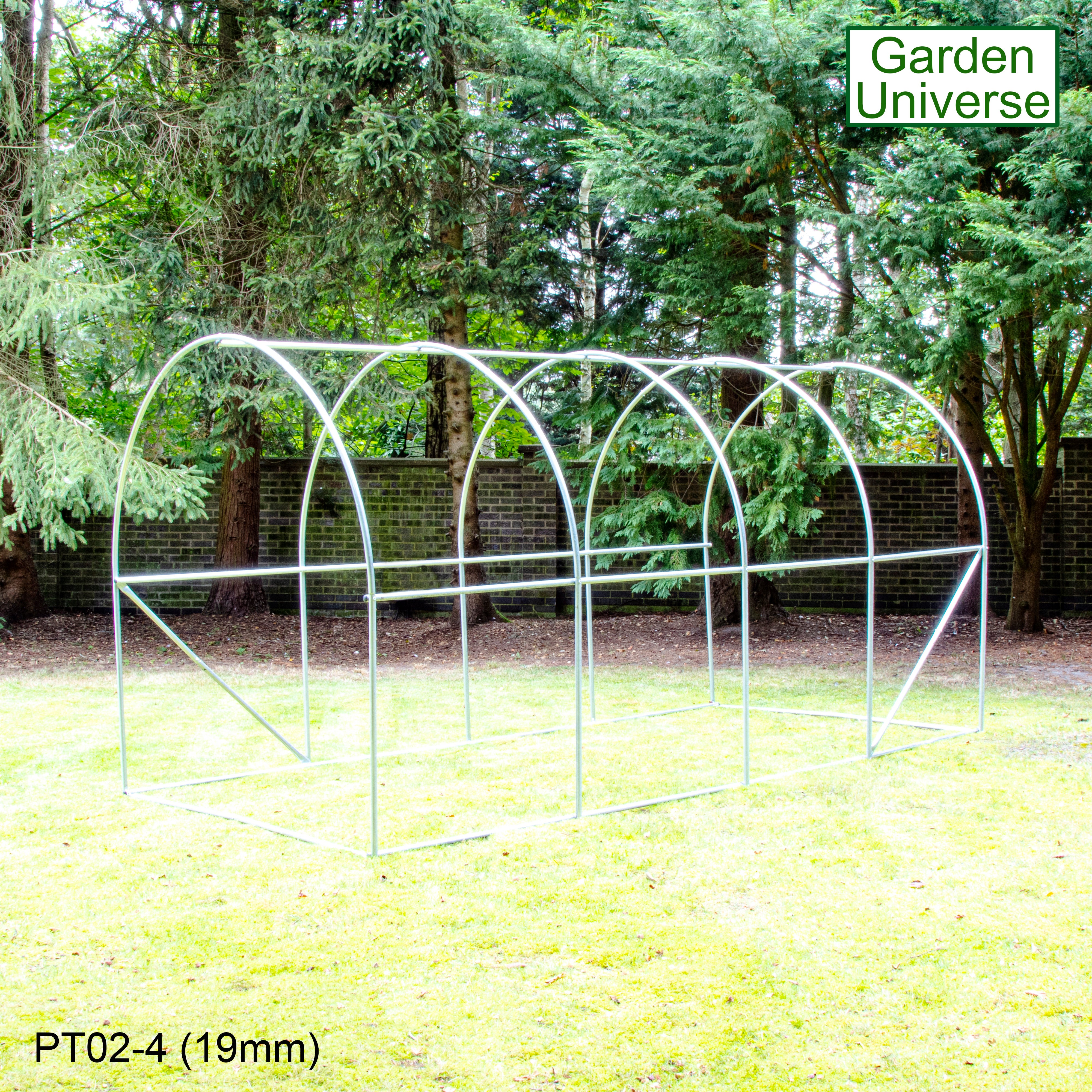 Polytunnel 2m x 4m with 19mm Galvanised Steel Frame PT02-4 (19mm)