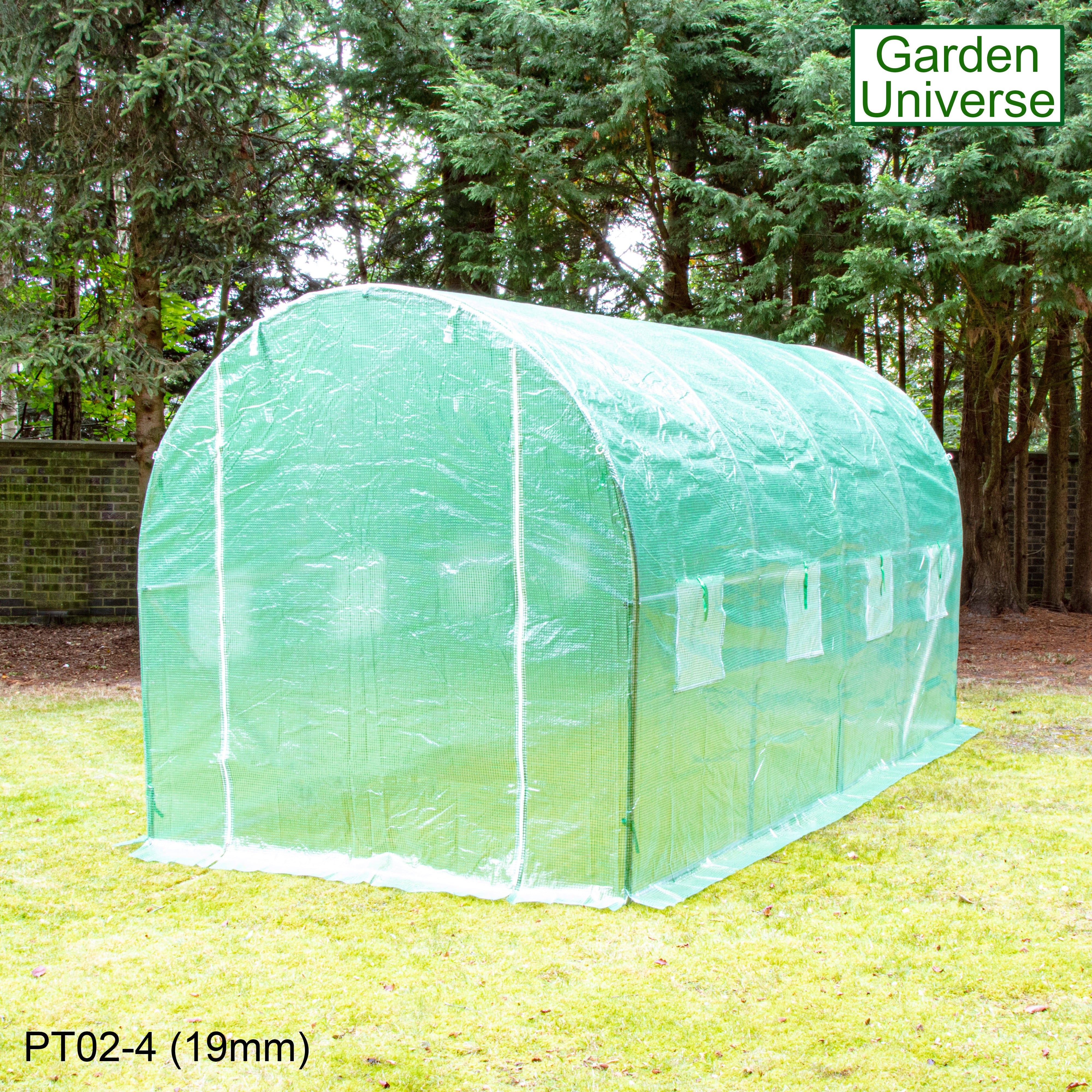 Polytunnel 2m x 4m with 19mm Galvanised Steel Frame PT02-4 (19mm)