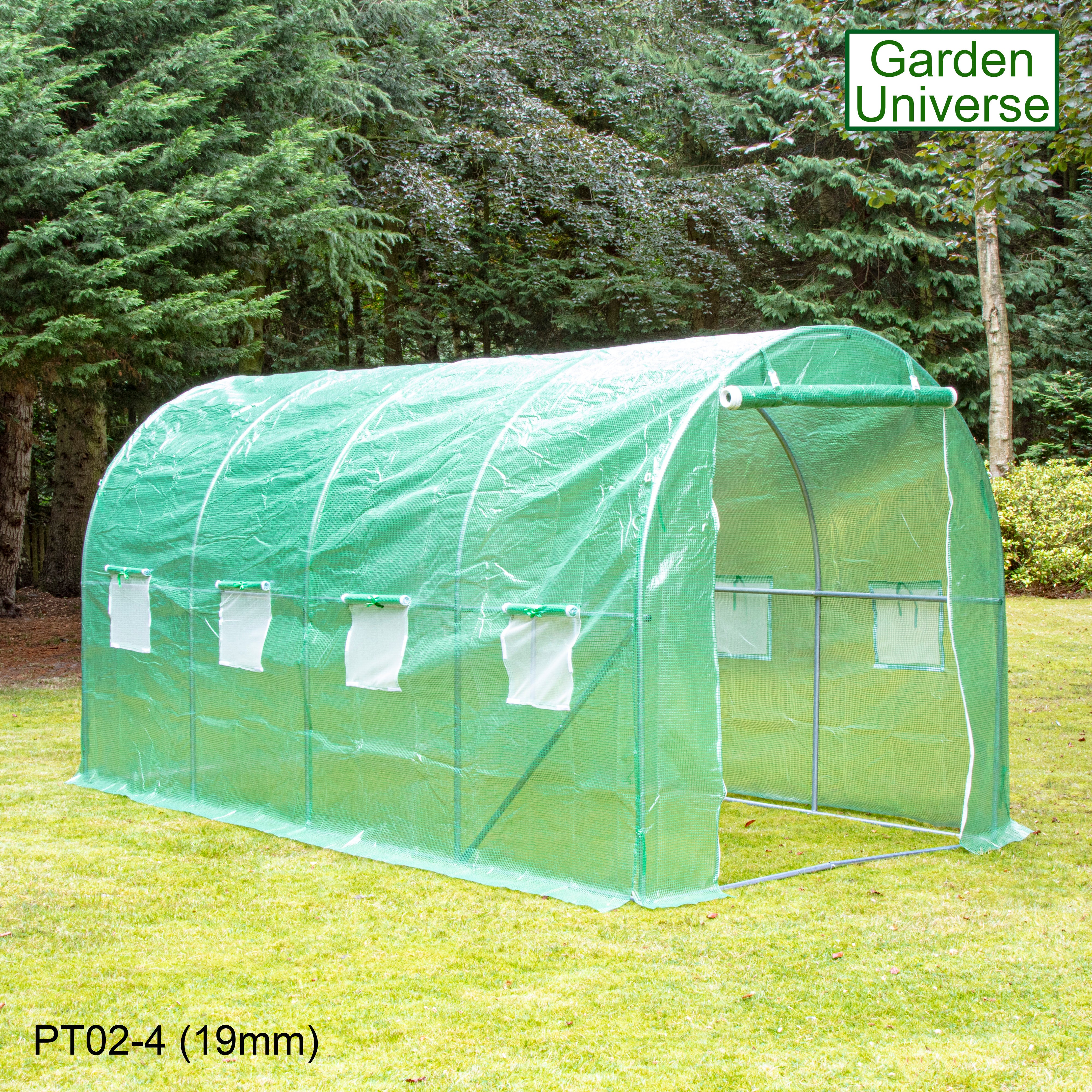 Polytunnel 2m x 4m with 19mm Galvanised Steel Frame PT02-4 (19mm)