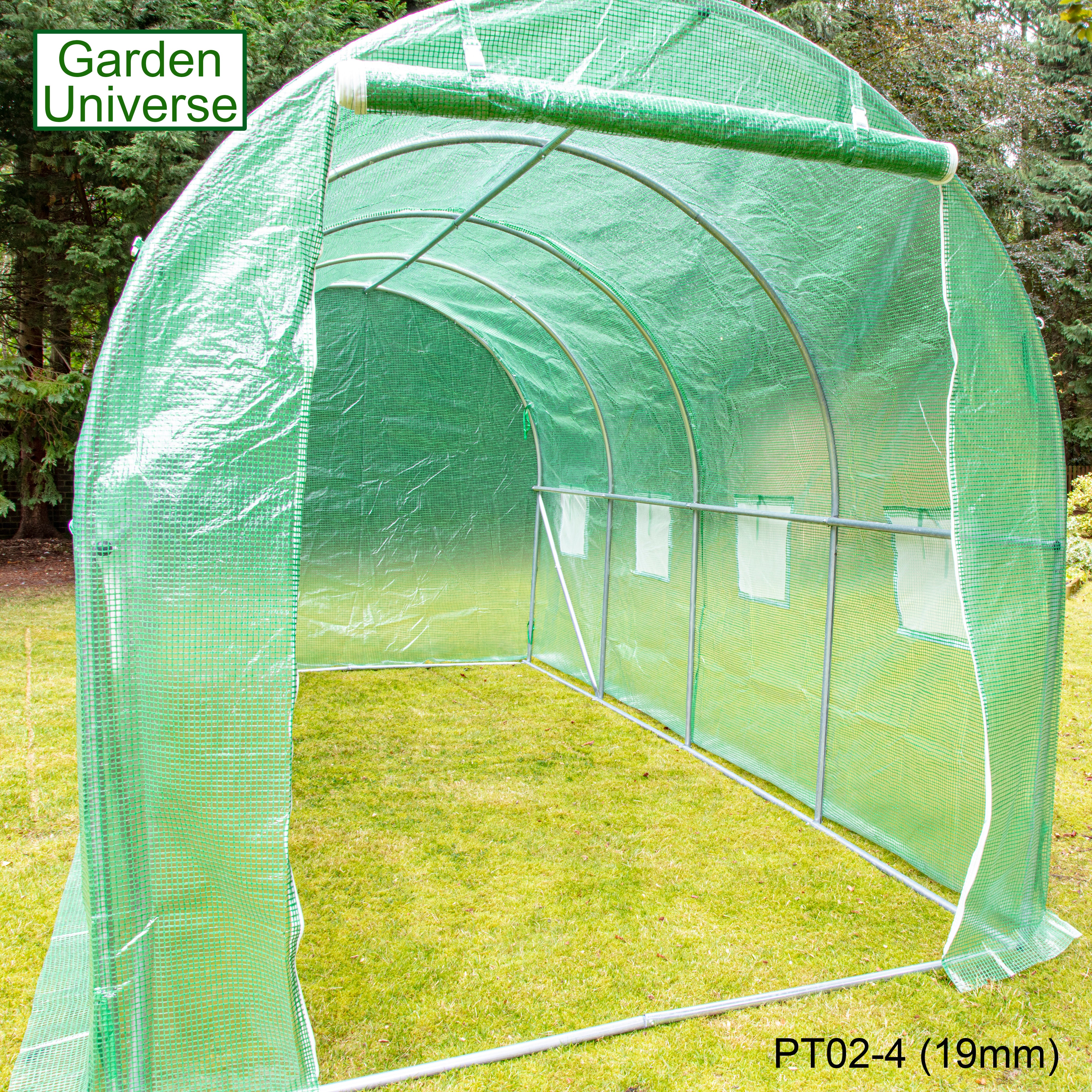 Polytunnel 2m x 4m with 19mm Galvanised Steel Frame PT02-4 (19mm)