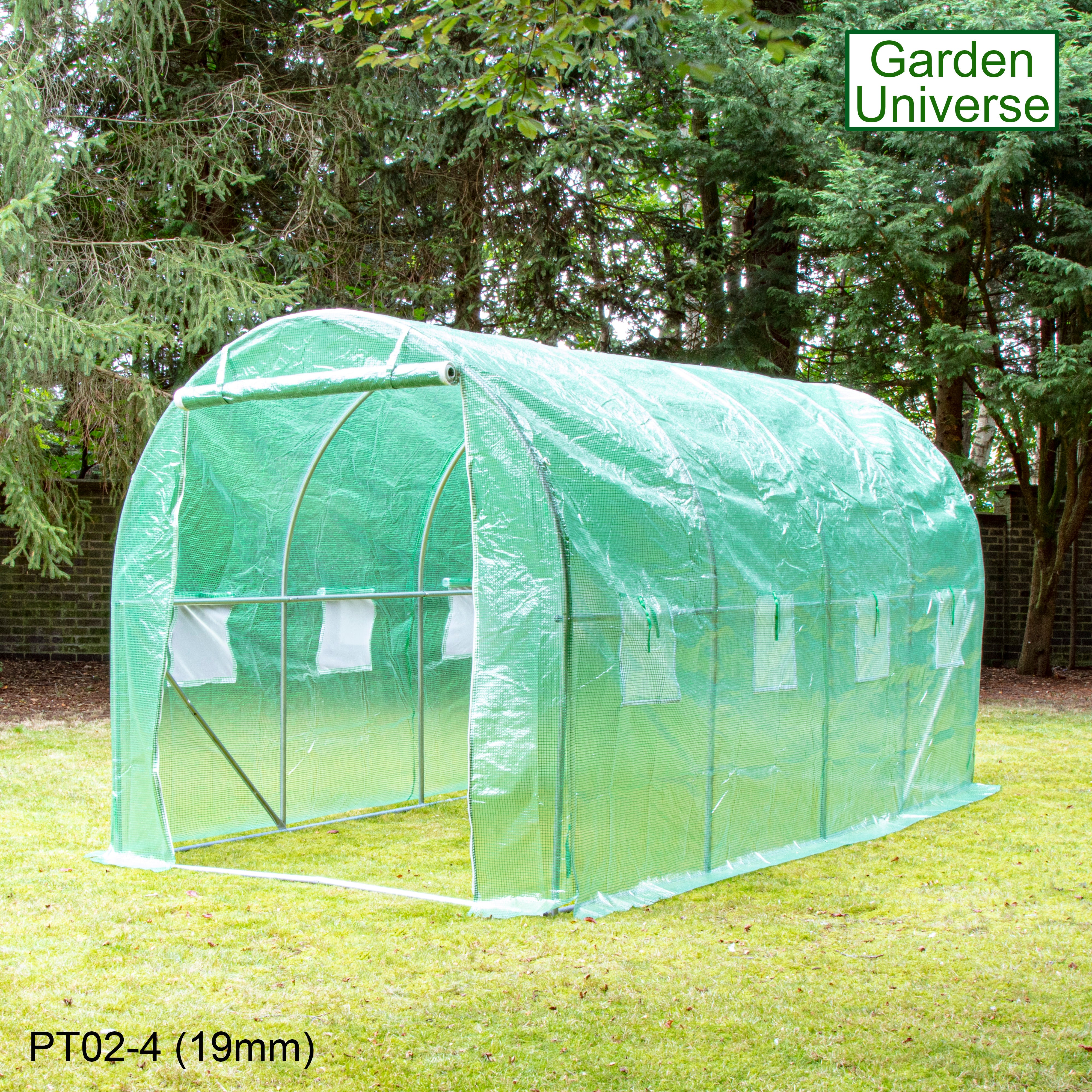 Polytunnel 2m x 4m with 19mm Galvanised Steel Frame PT02-4 (19mm)