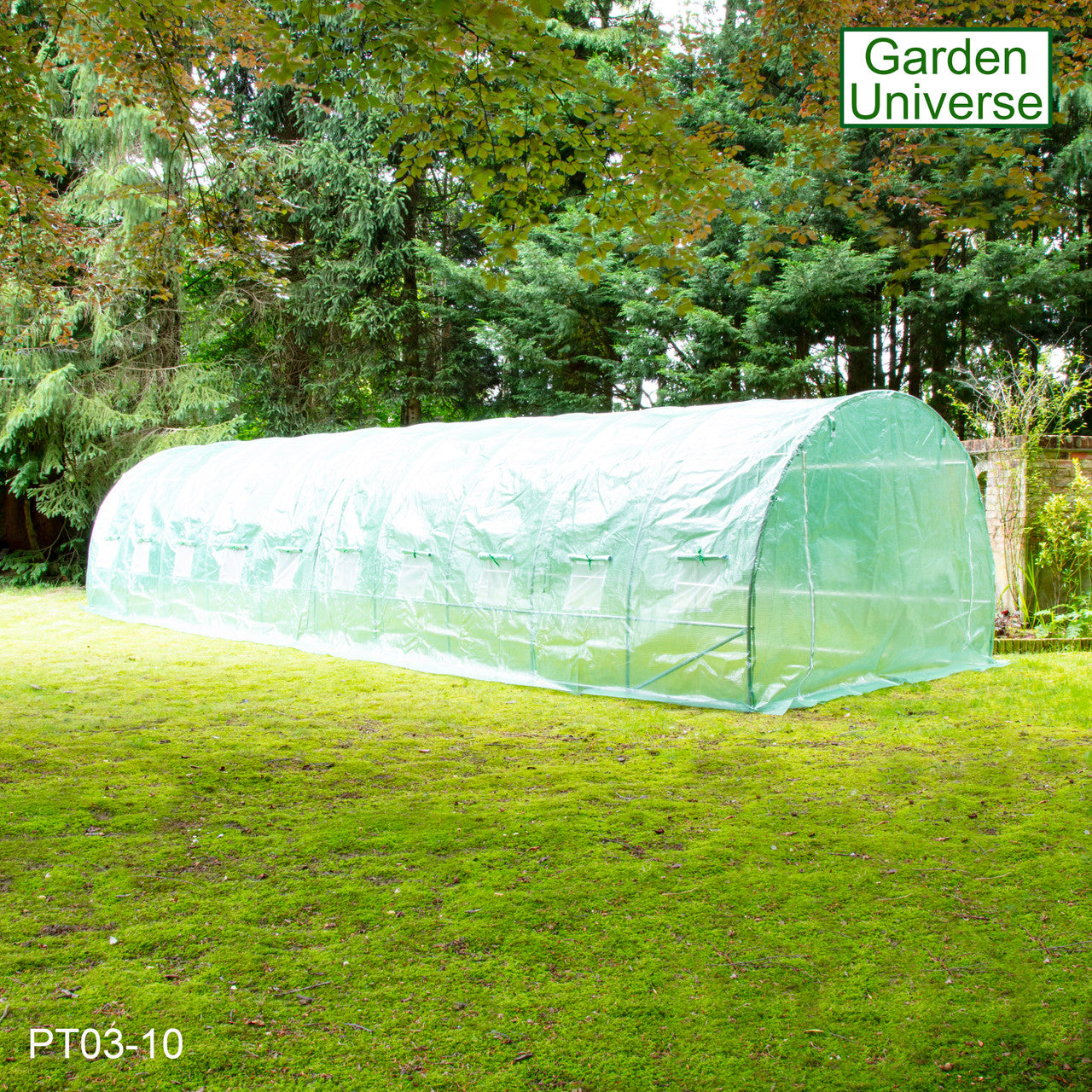 Polytunnel 3m x 10m with 25mm Galvanised Steel Frame PT03-10