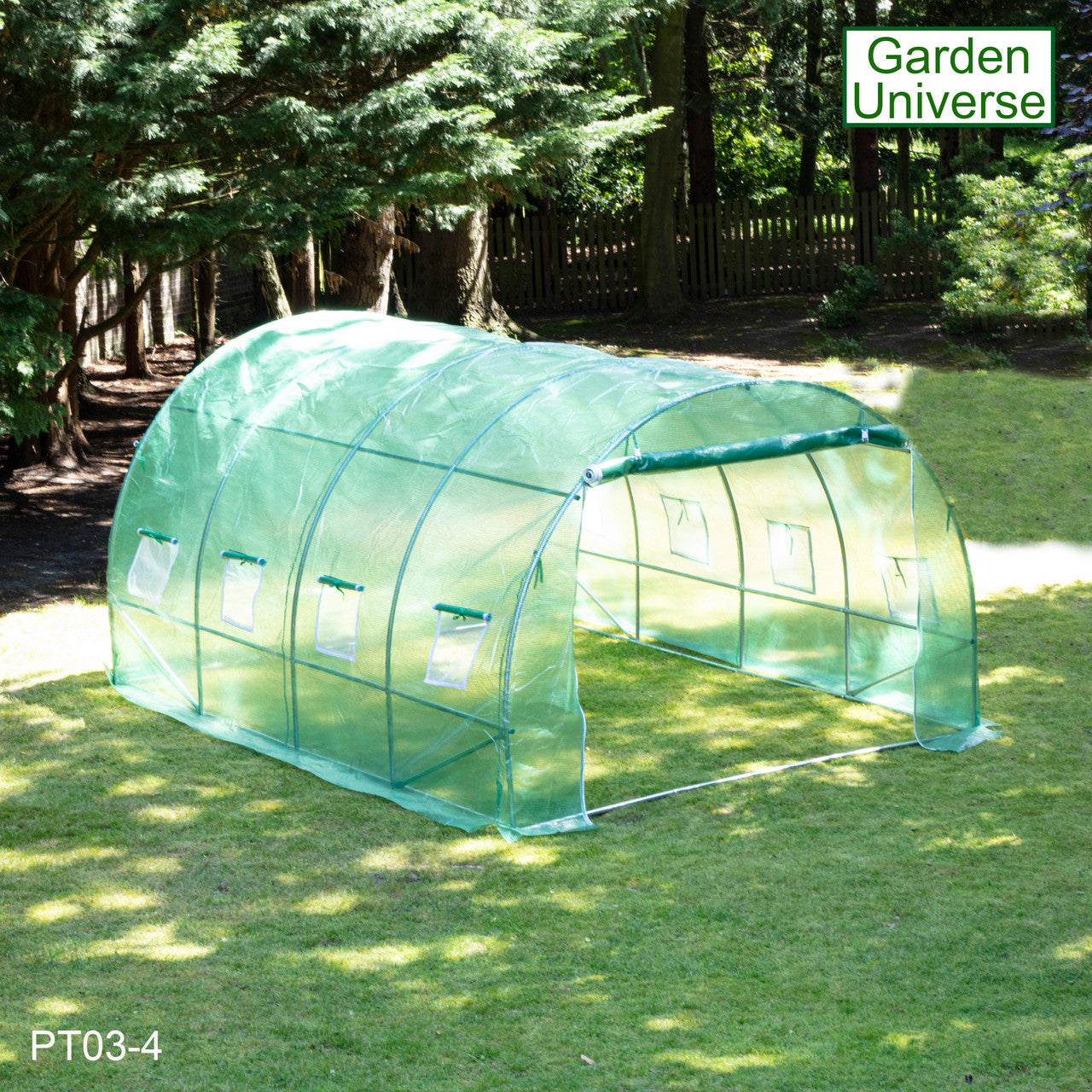 Polytunnel 3m x 4m with 25mm Galvanised Steel Frame PT03-4