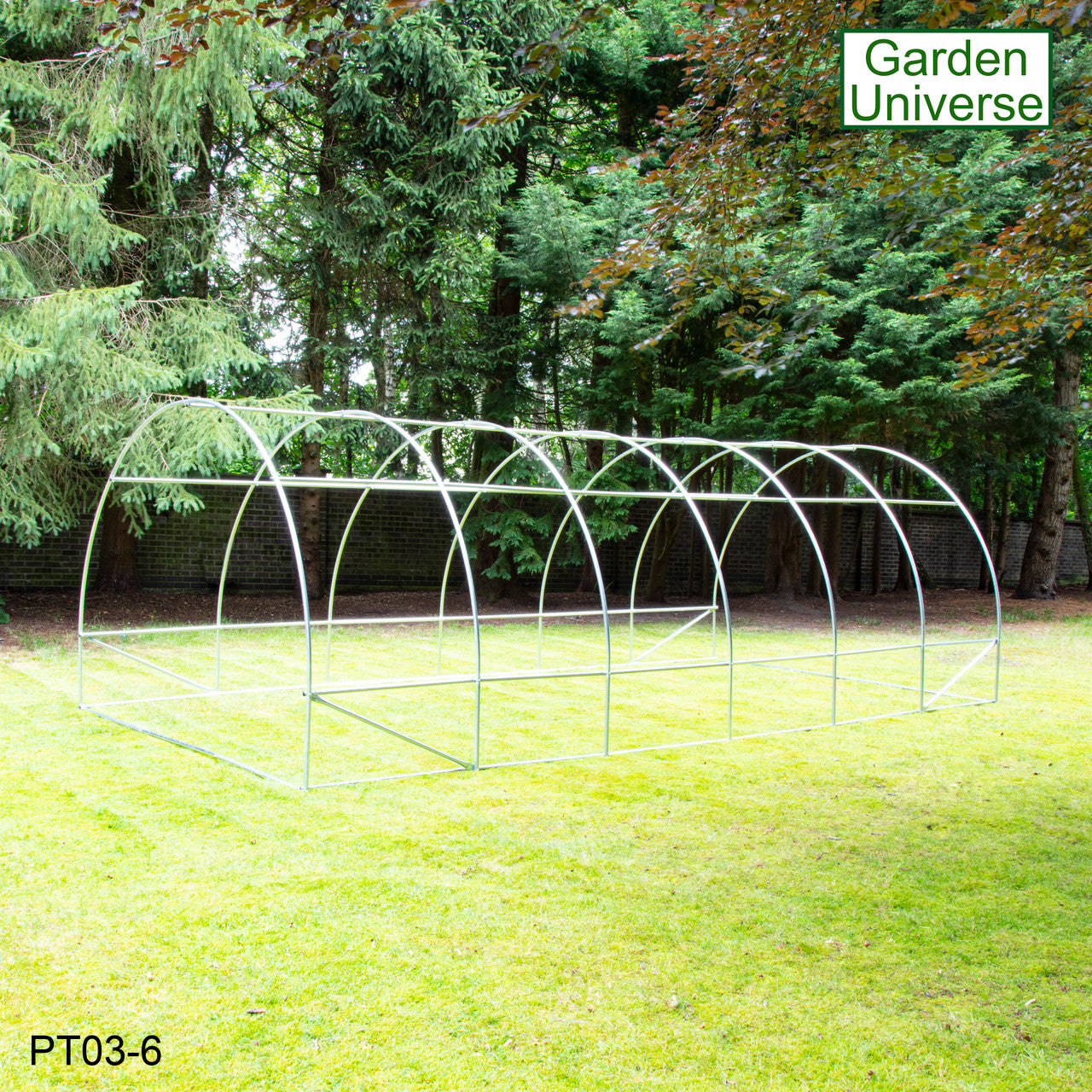 Polytunnel 3m x 6m with 25mm Galvanised Steel Frame PT03-6