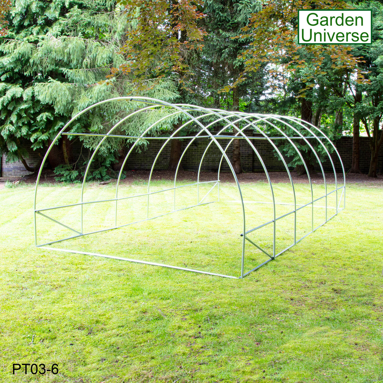 Polytunnel 3m x 6m with 25mm Galvanised Steel Frame PT03-6