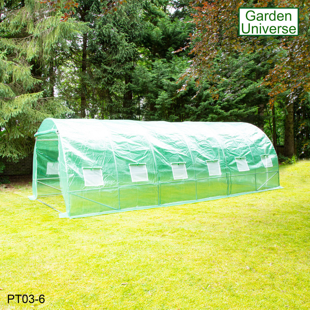 Polytunnel 3m x 6m with 25mm Galvanised Steel Frame PT03-6